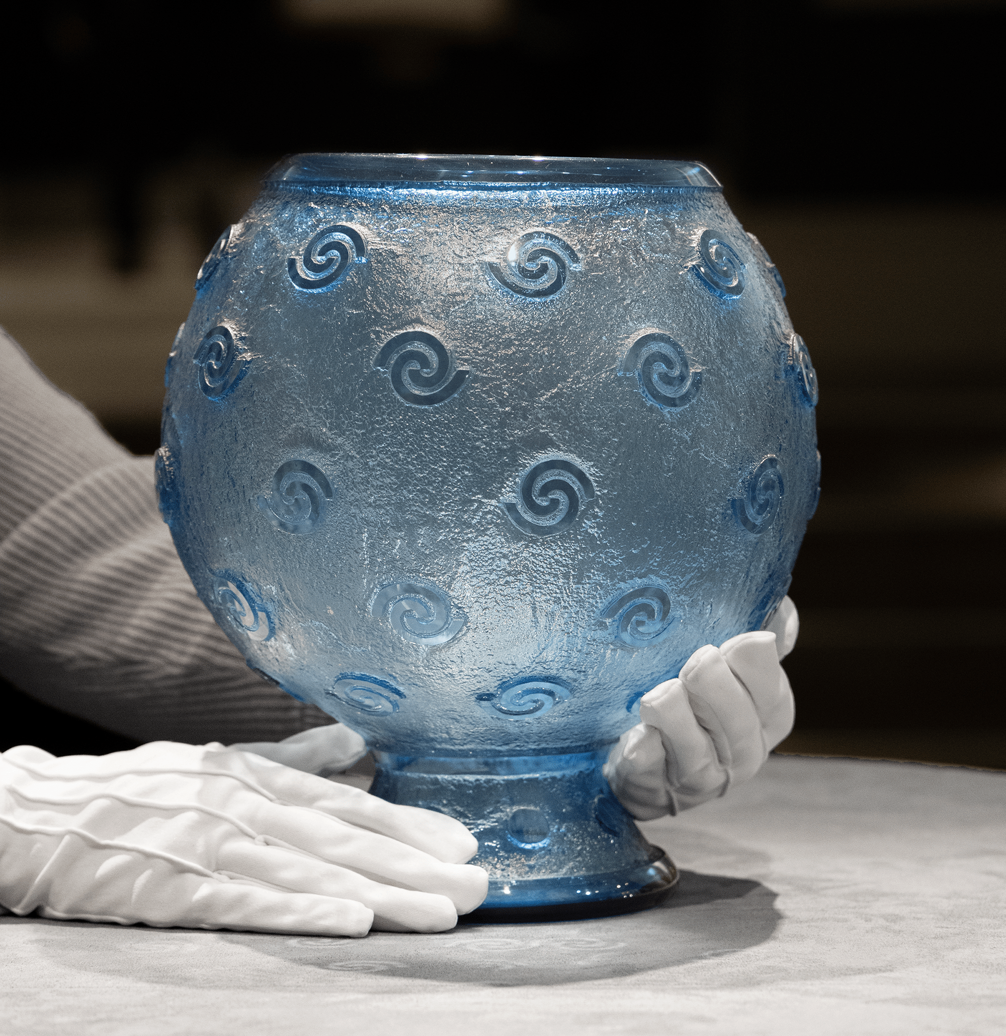 Daum Nancy Acid-Etched Vase