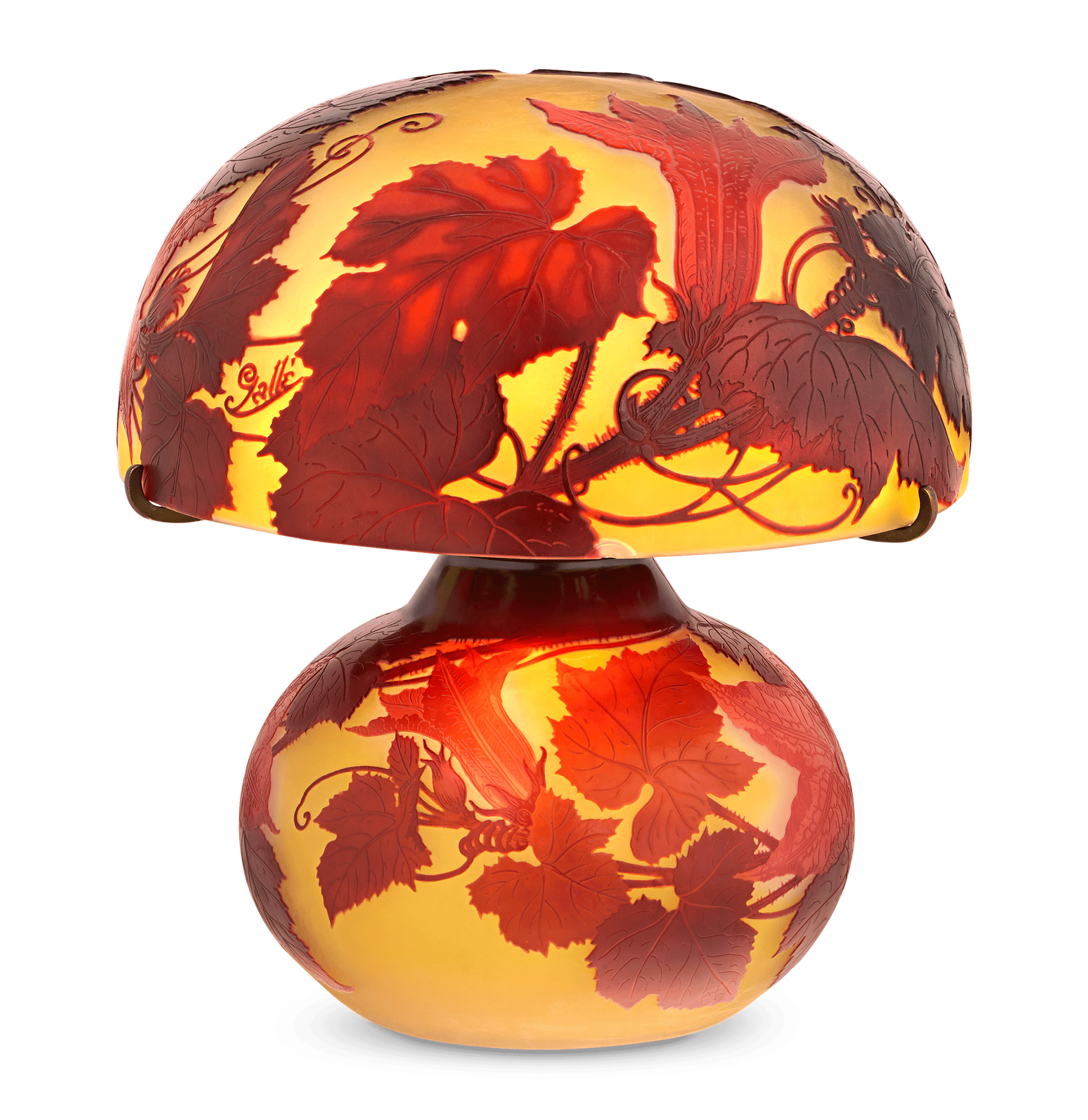 Gallé Cameo Glass Lamp | M.S. Rau Gallé Cameo Glass Lamp | M.S. Rau