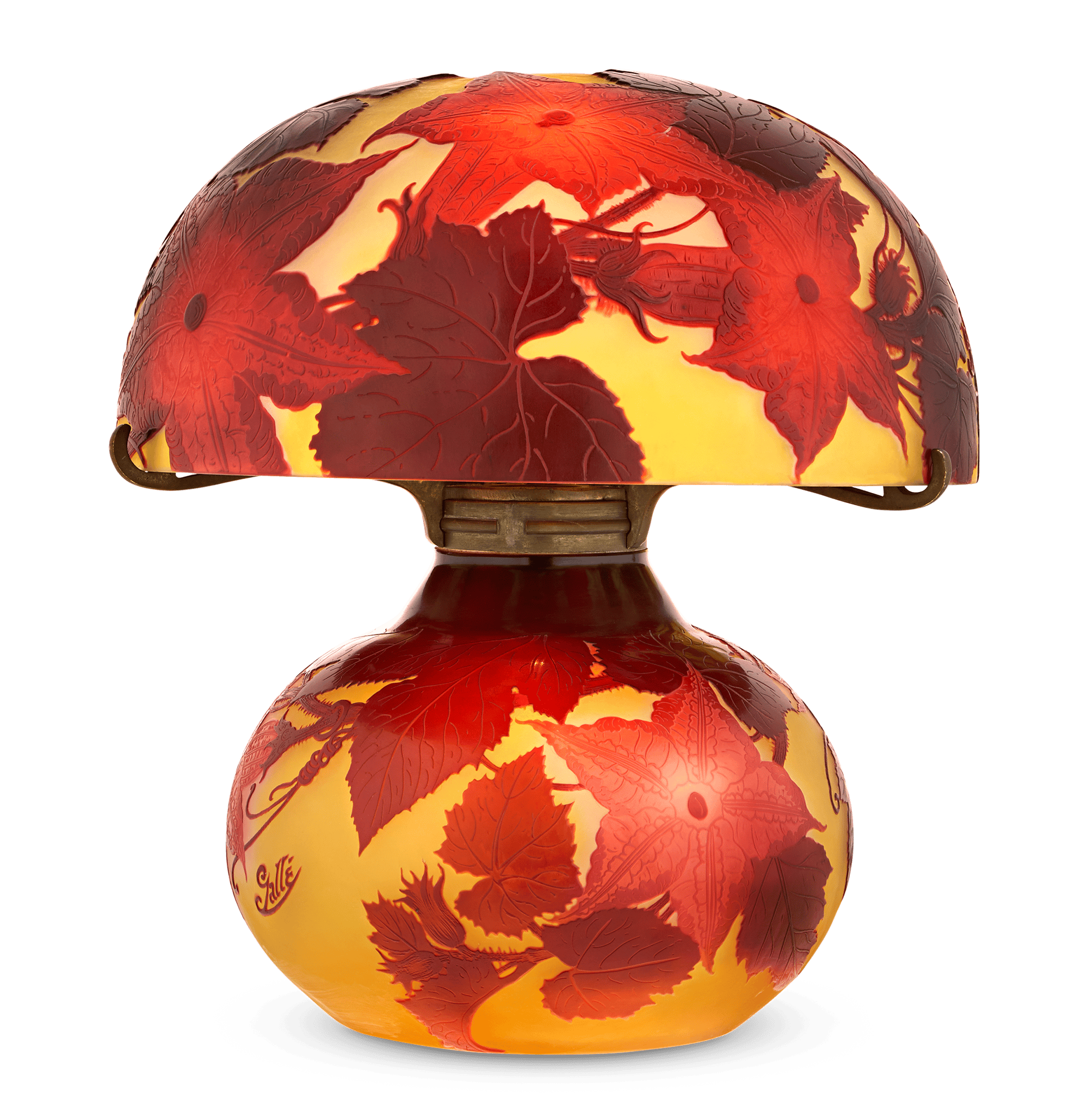Gallé Cameo Glass Lamp