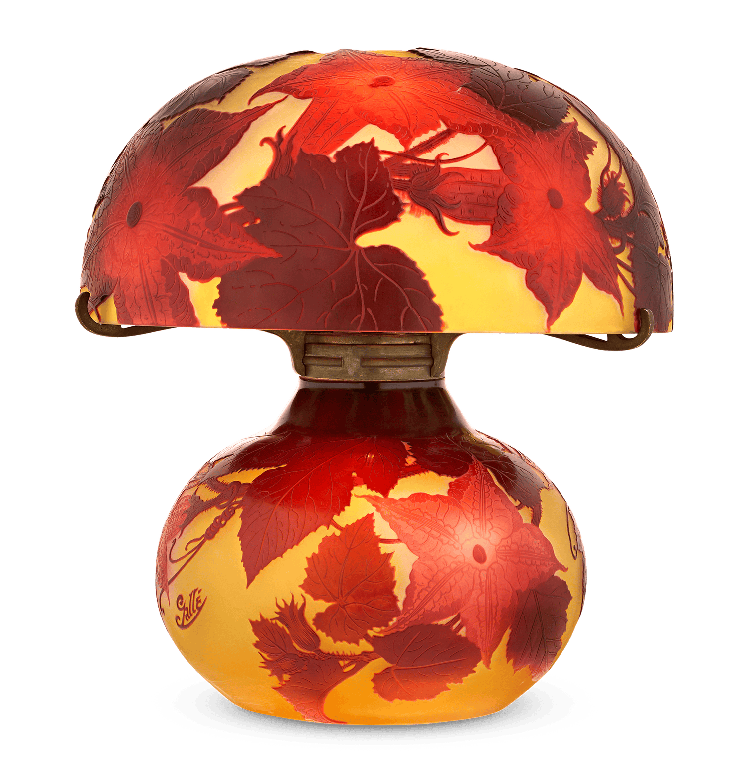 Gallé Cameo Glass Lamp