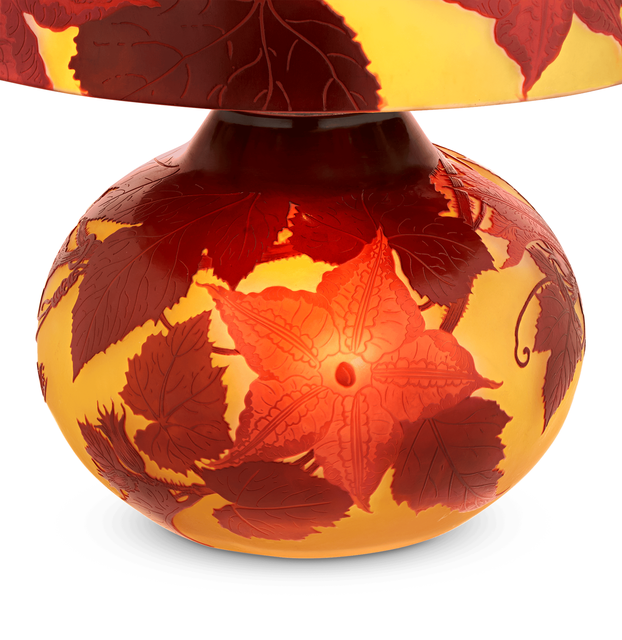 Gallé Cameo Glass Lamp