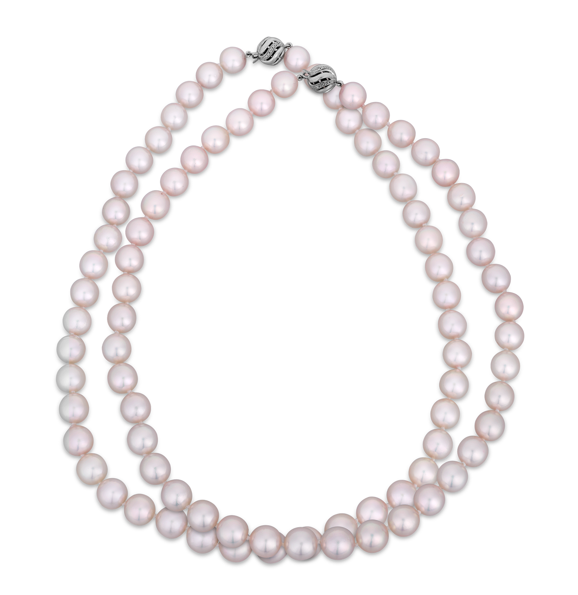 Double Strand Akoya Pearl Necklace