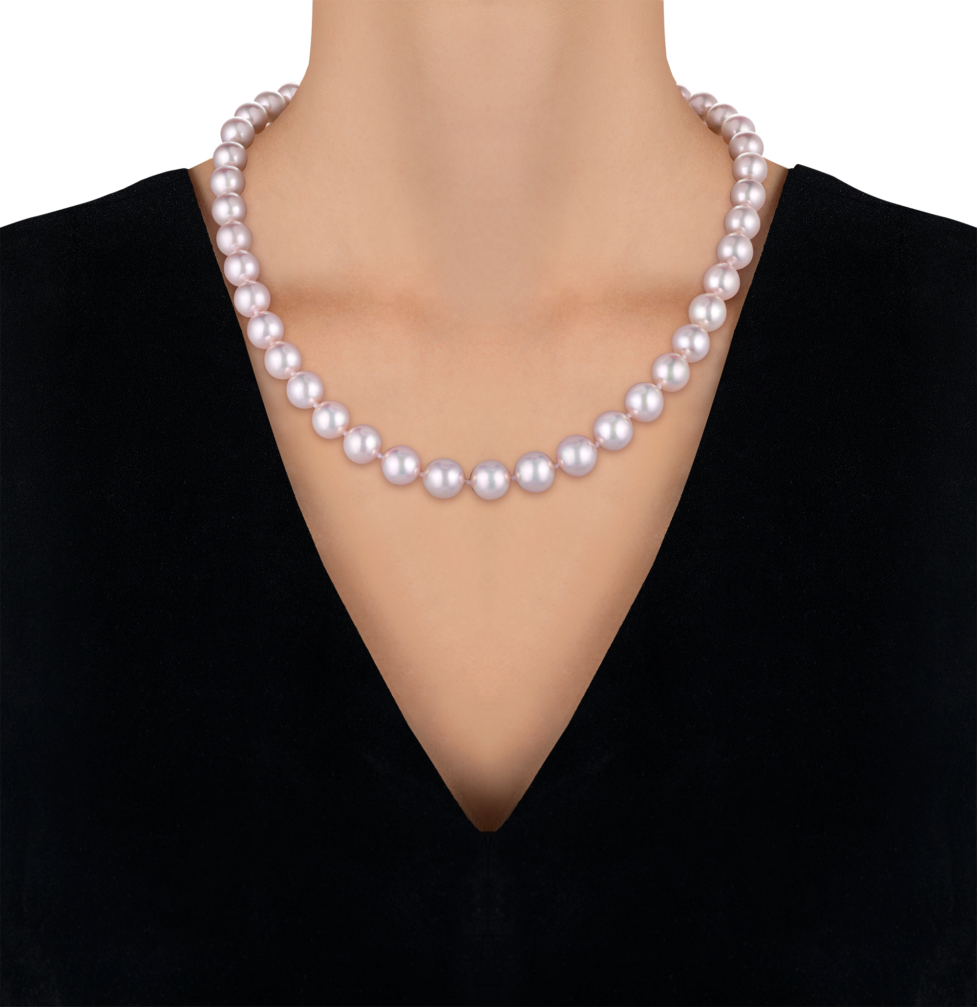 Double Strand Akoya Pearl Necklace