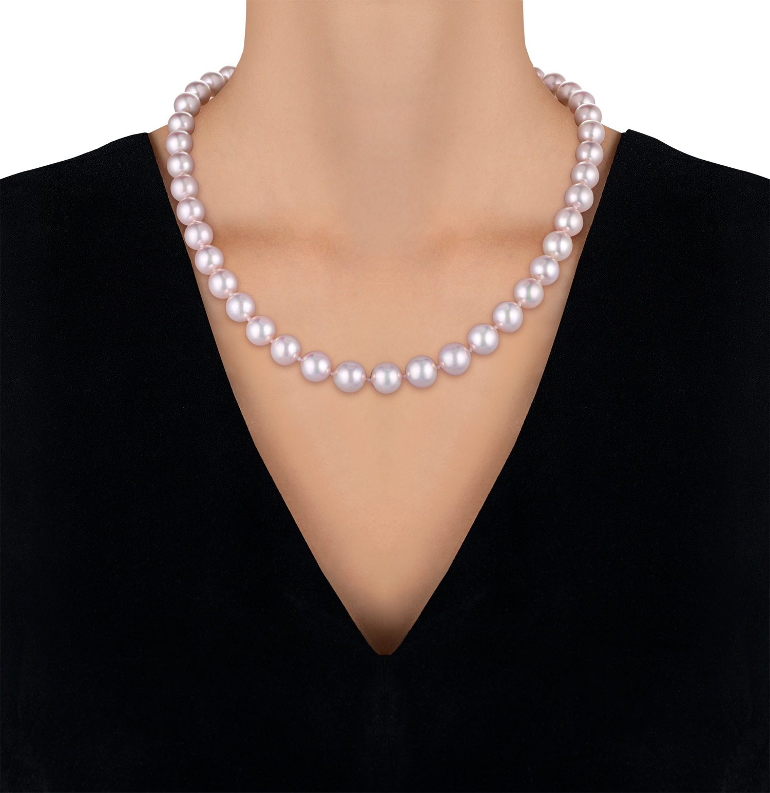 Double Strand Akoya Pearl Necklace