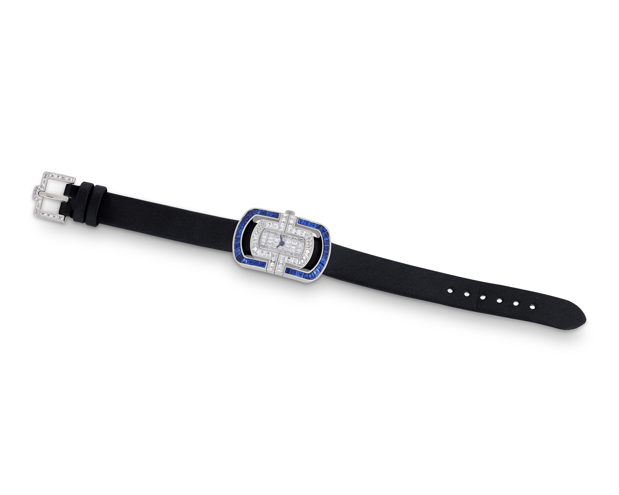 Bulgari Parentesi Sapphire and Diamond Wristwatch