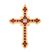 Mellerio Garnet, Diamond and Gold Cross Pendant