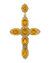 Mellerio Citrine, Diamond and Gold Cross Pendant