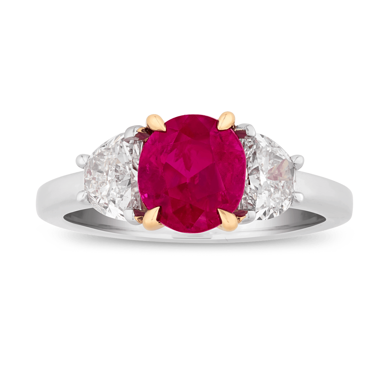 Unheated Burma Ruby Ring, 2.45 carats