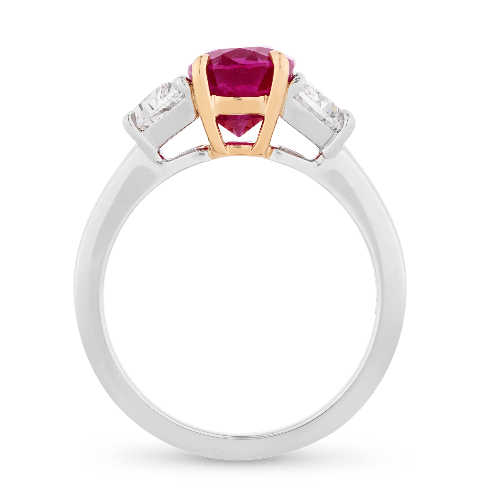 Unheated Burma Ruby Ring, 2.45 carats
