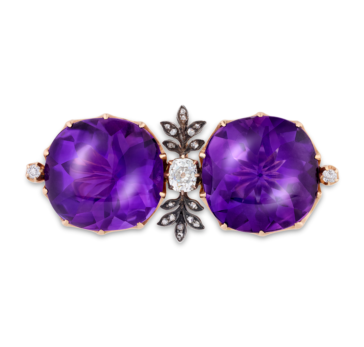 Fabergé Amethyst Brooch Gifted by Emperor Alexander II, 56.21 carats