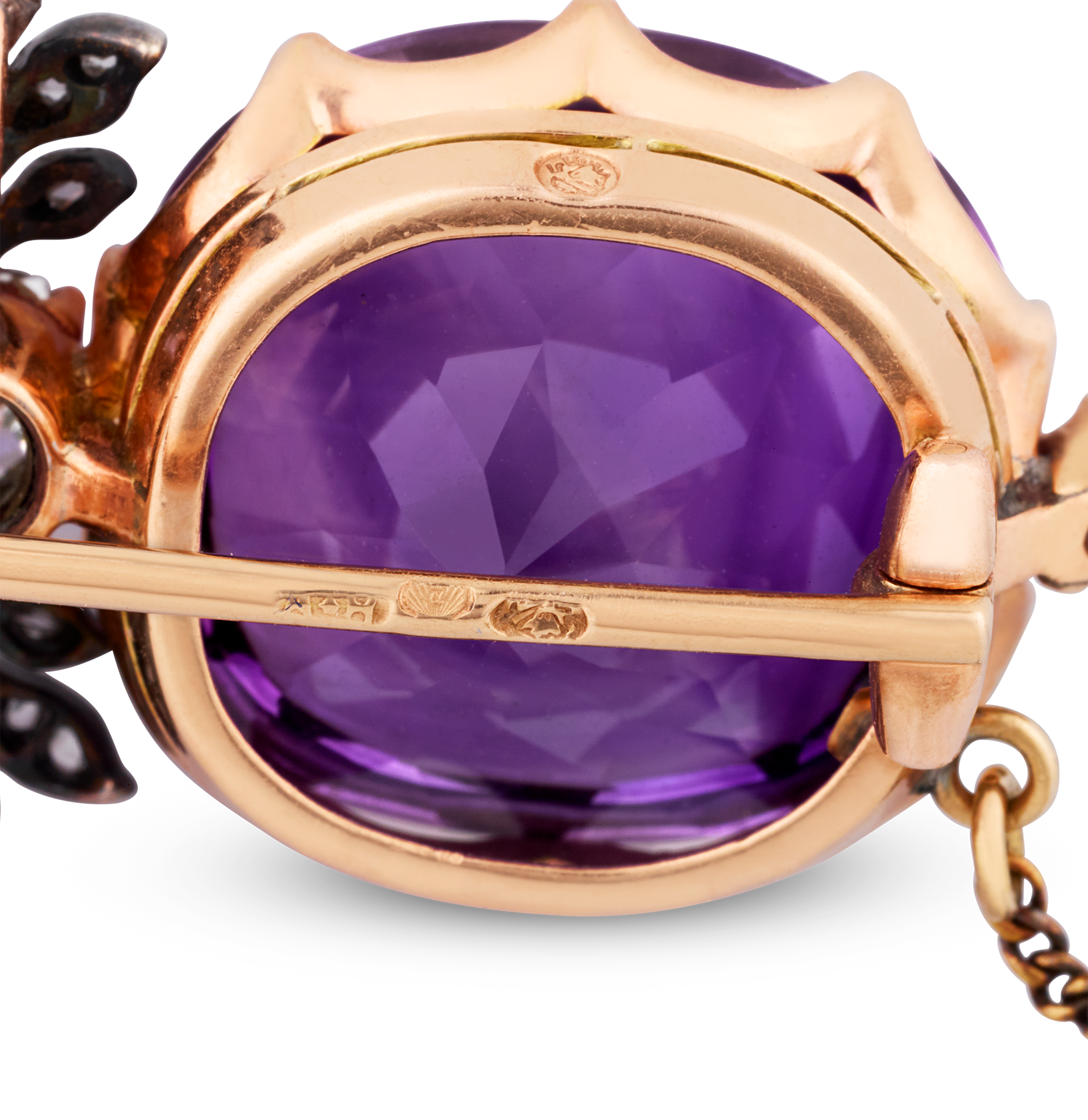 Fabergé Amethyst Brooch Gifted by Emperor Alexander II, 56.21 carats