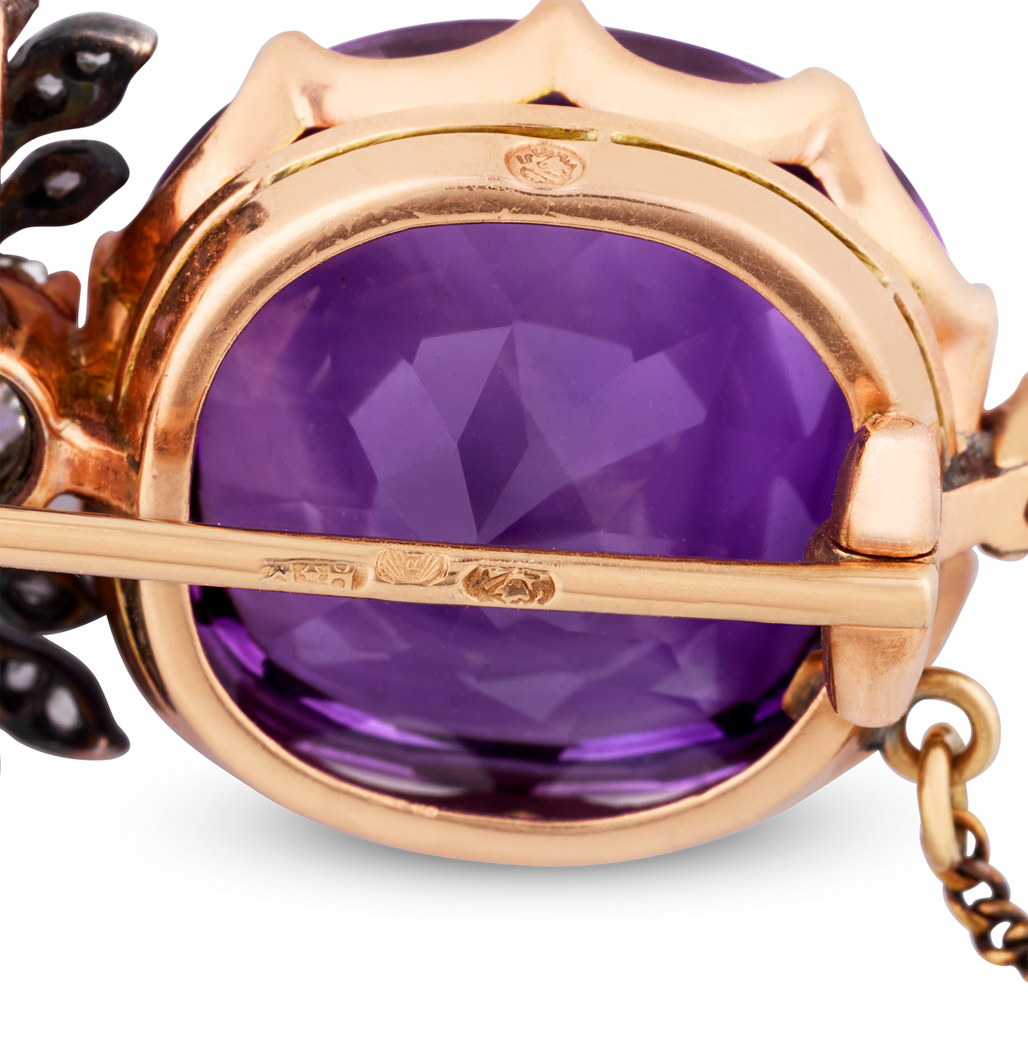 Fabergé Amethyst Brooch Gifted by Emperor Alexander II, 56.21 carats