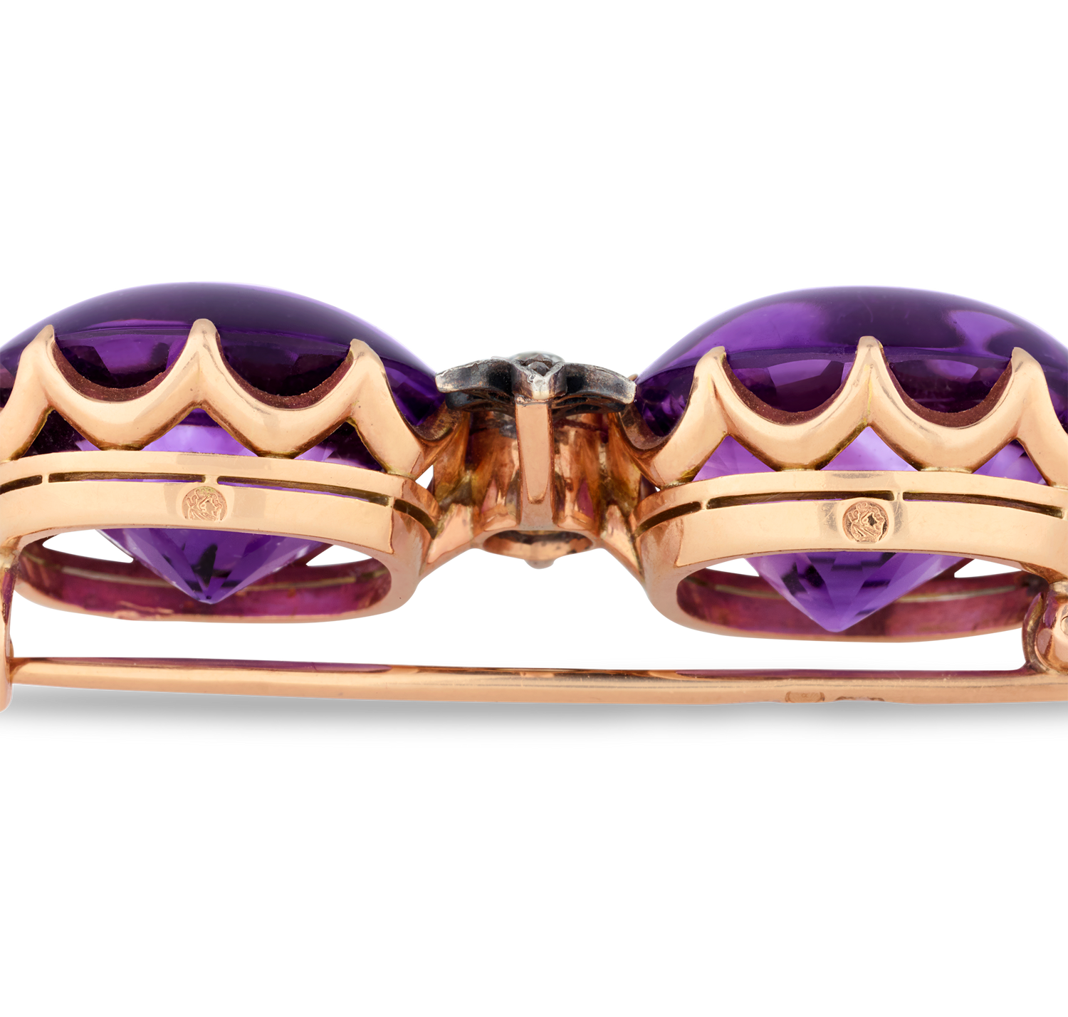 Fabergé Amethyst Brooch Gifted by Emperor Alexander II, 56.21 carats