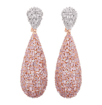 Salavetti Purplish Pink Diamond Earrings, 14.75 Carats