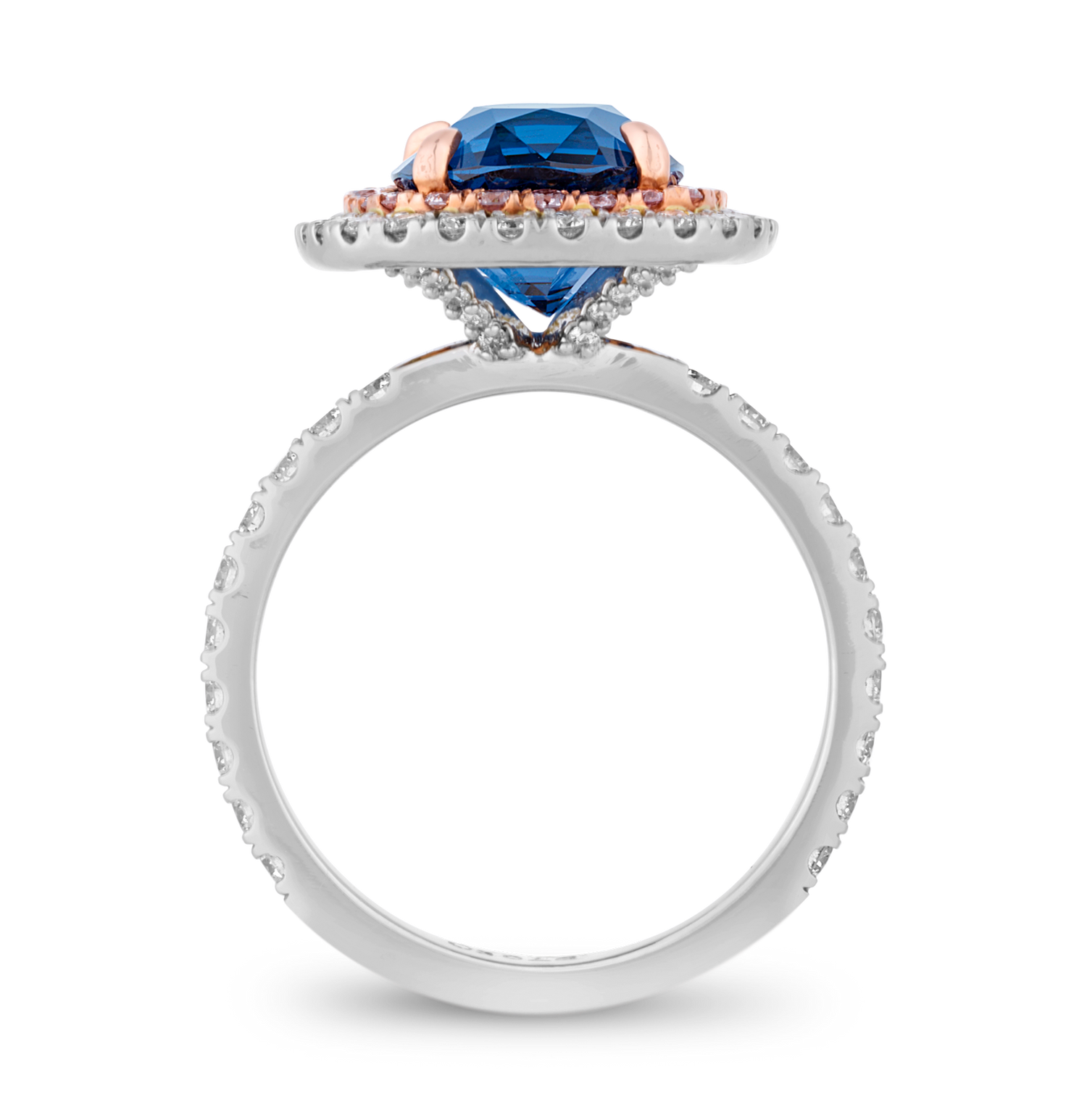 Unheated Cobalt Blue Vietnam Spinel Ring, 5.02 carats