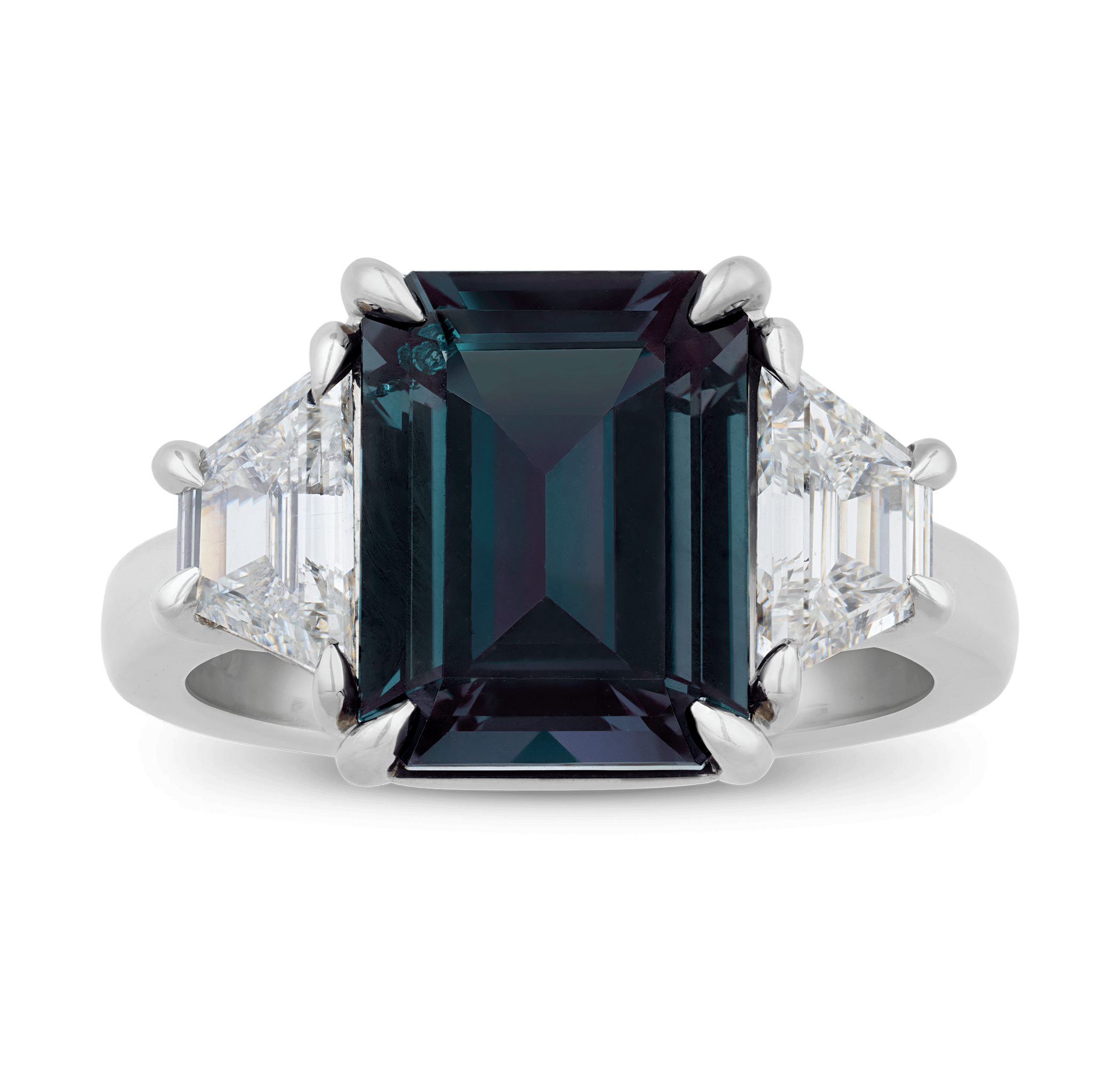 Color-Change Brazilian Alexandrite Ring, 4.74 Carats