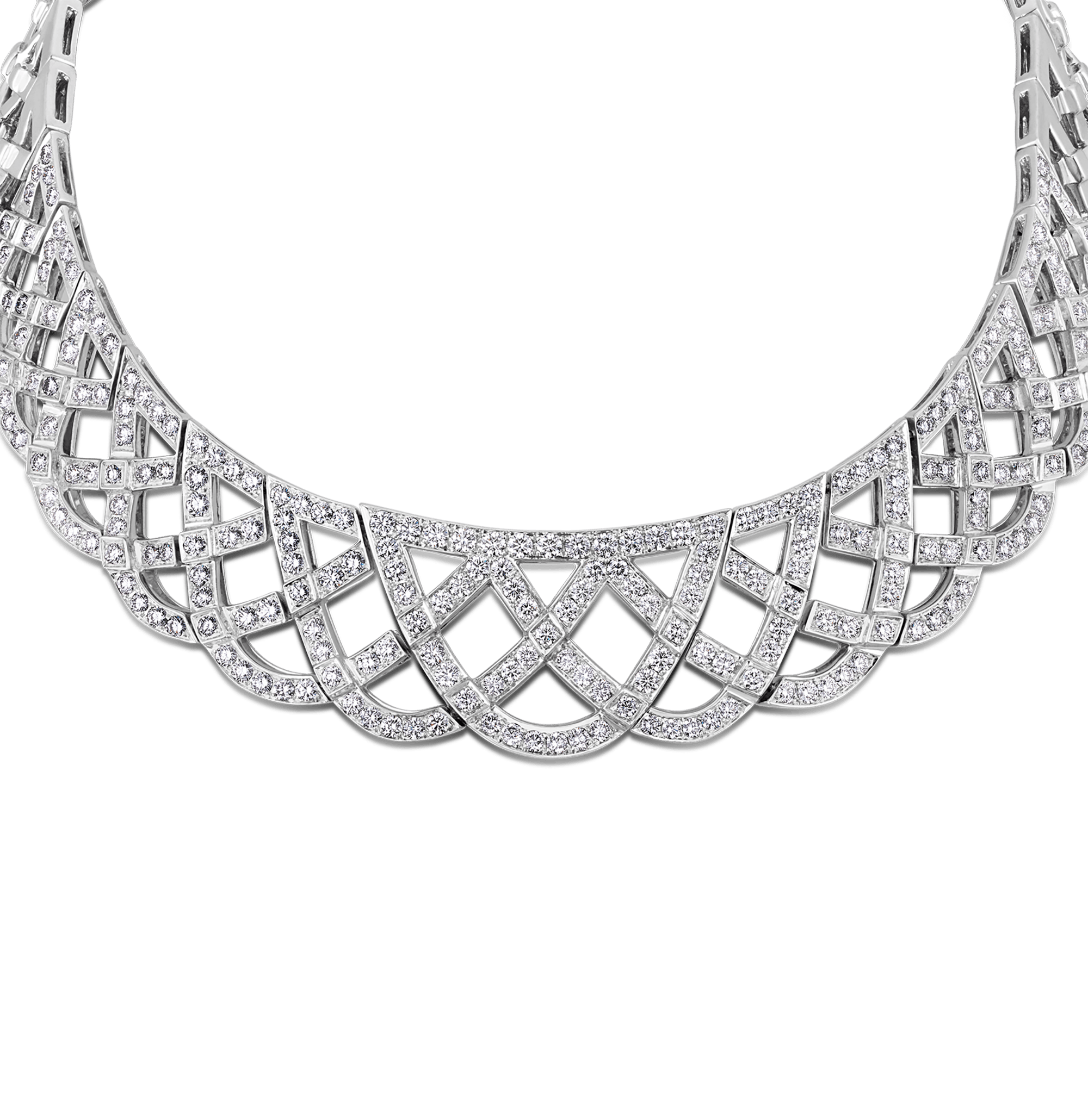Hans D. Krieger Diamond and Gold Necklace, 16.84 carats