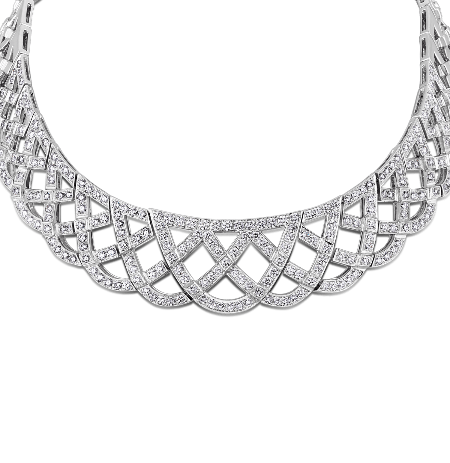 Hans D. Krieger Diamond and Gold Necklace, 16.84 carats