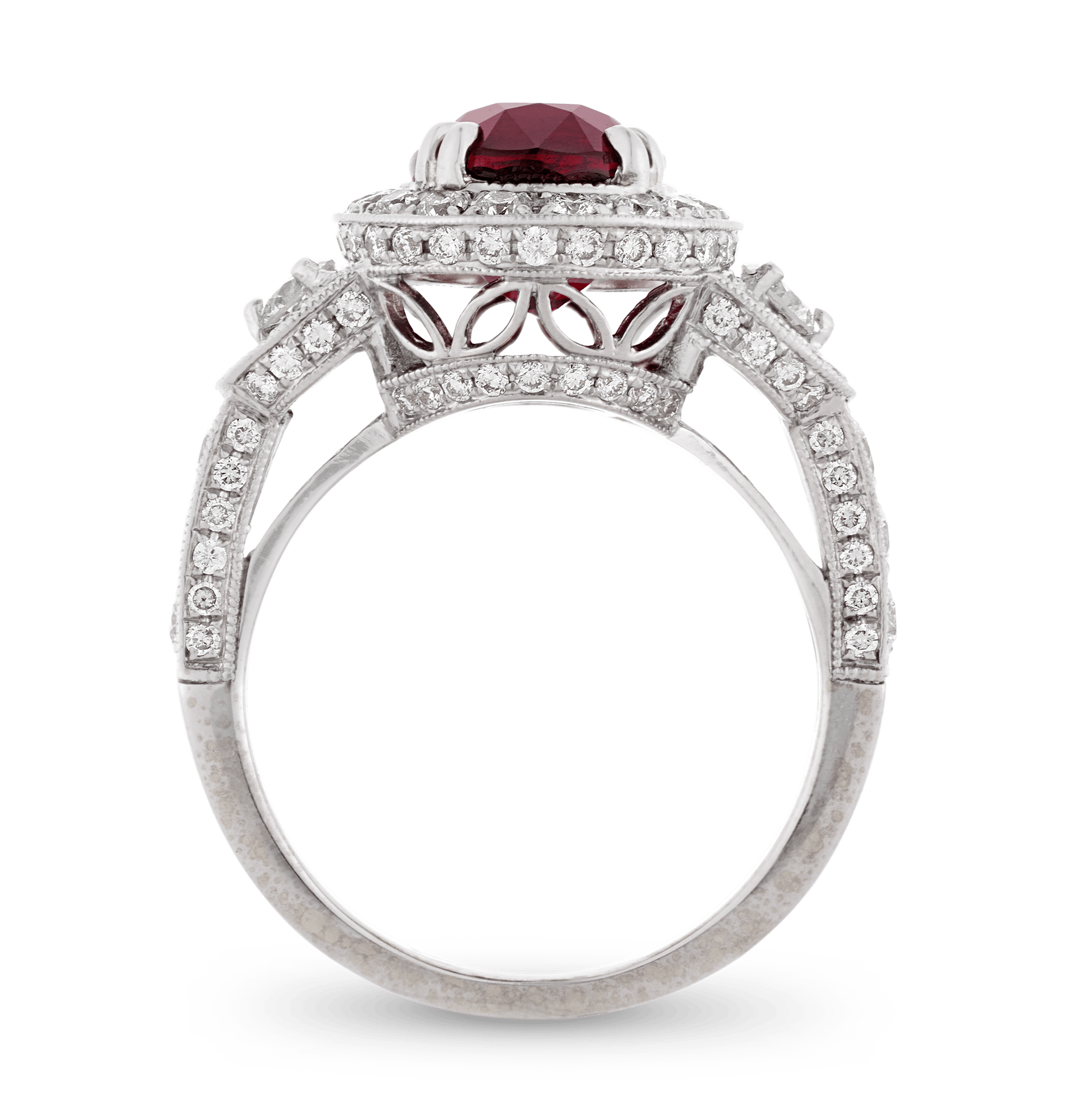 Unheated Mozambique Ruby Ring, 4.54 Carats
