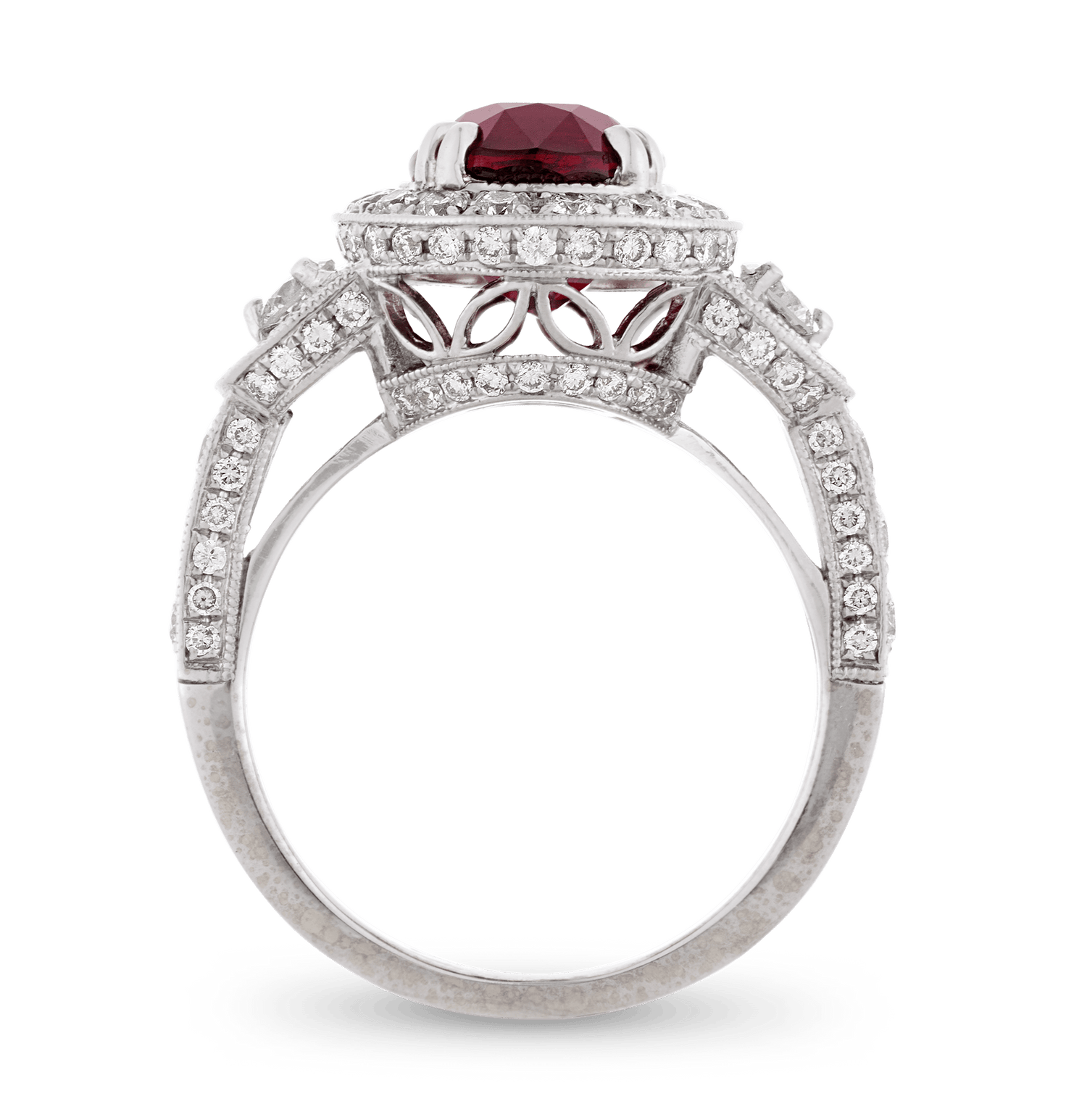 Unheated Mozambique Ruby Ring, 4.54 Carats