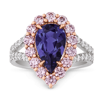 Unheated Brazilian Paraiba Tourmaline Ring, 2.30 Carats