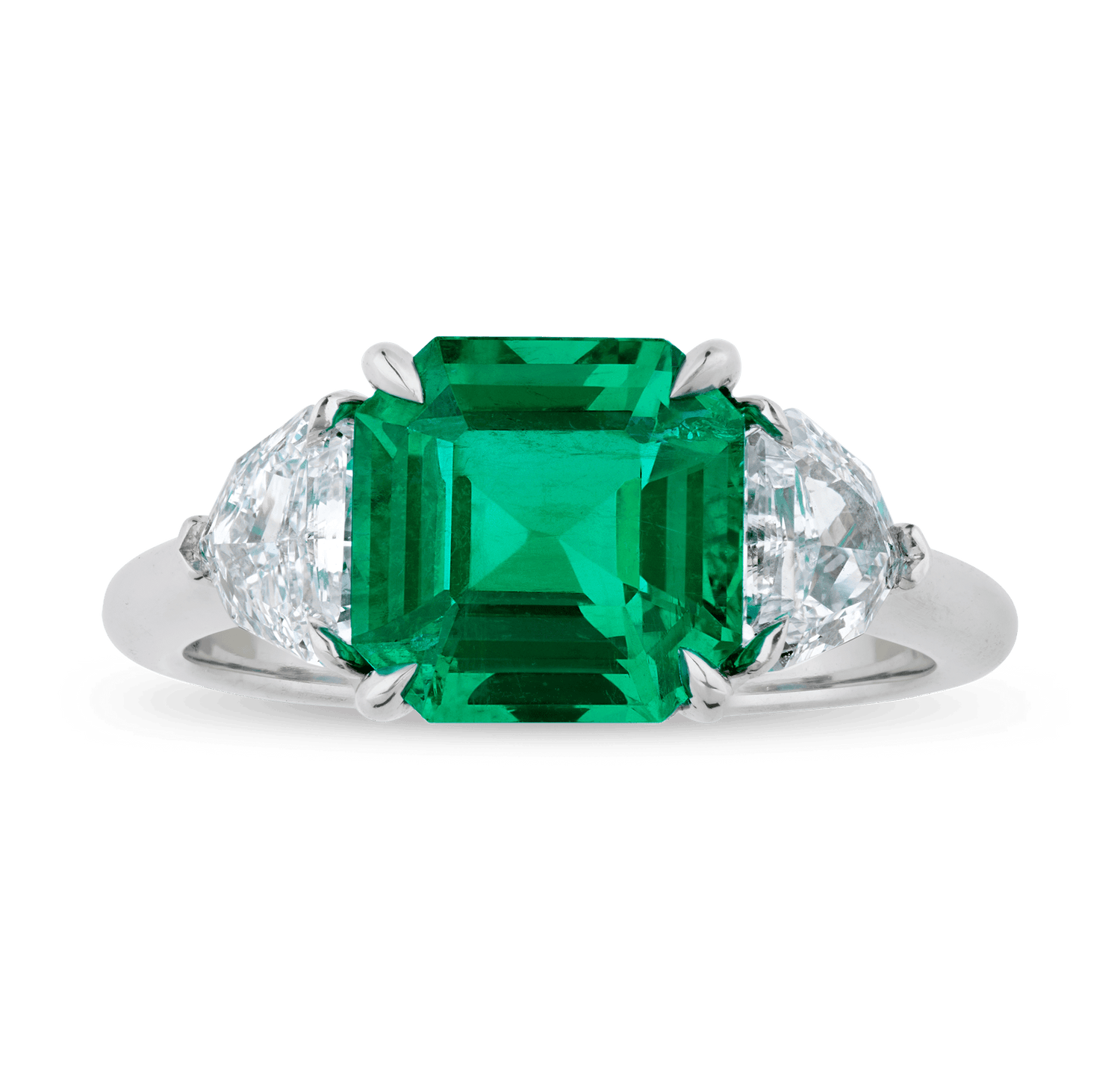 Untreated Colombian Emerald Ring, 3.05 Carats