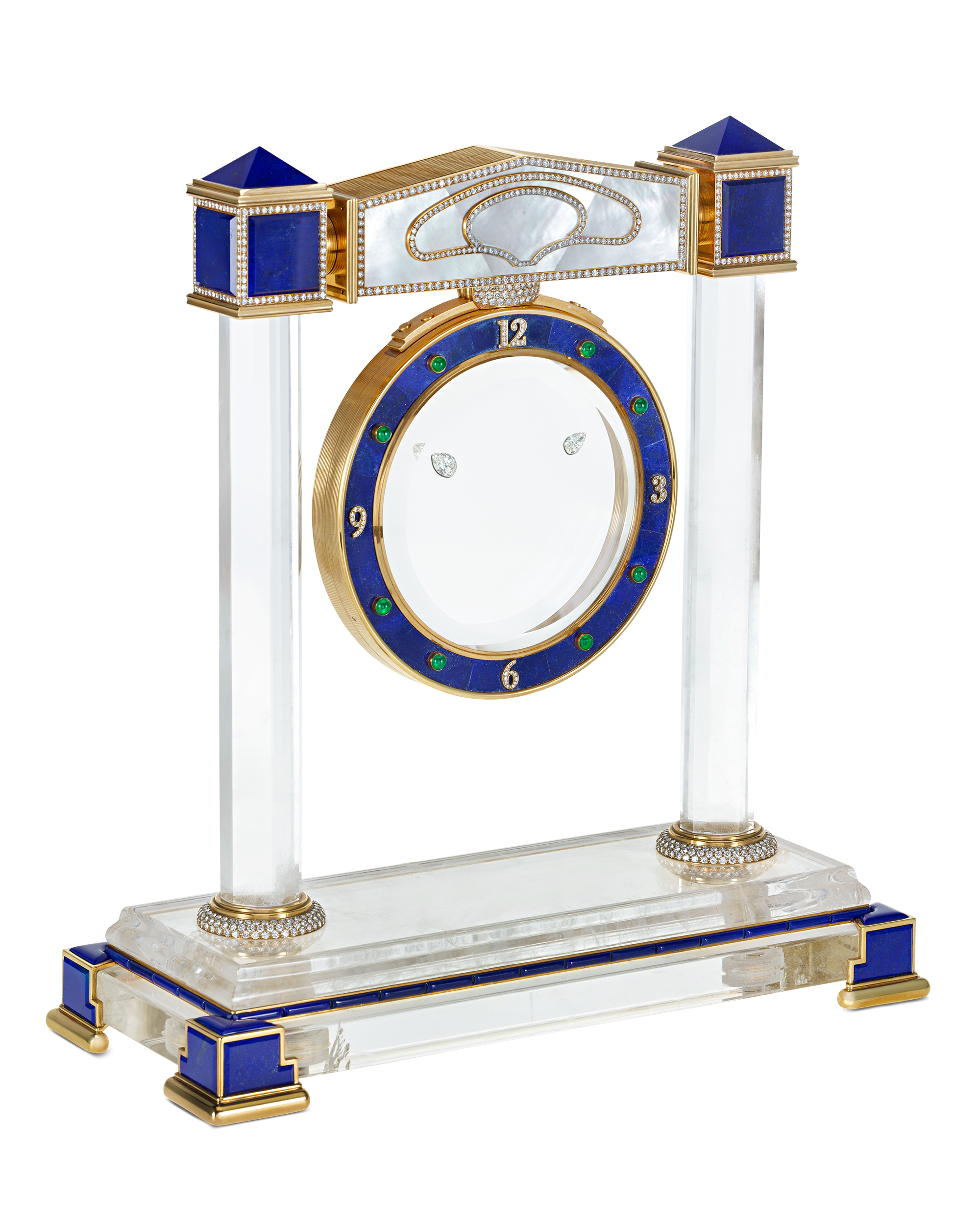 Floating Diamond Mystery Clock