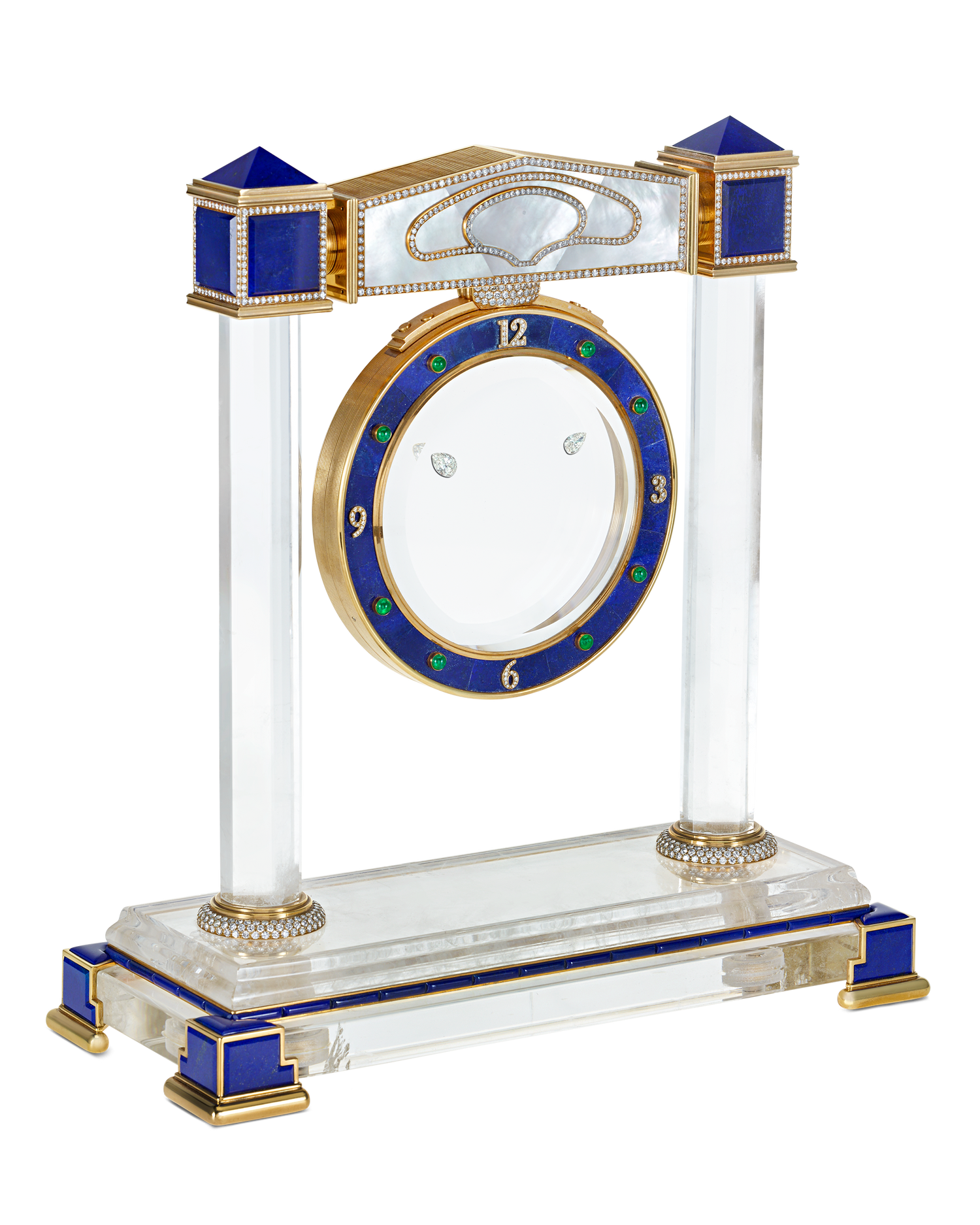 Floating Diamond Mystery Clock