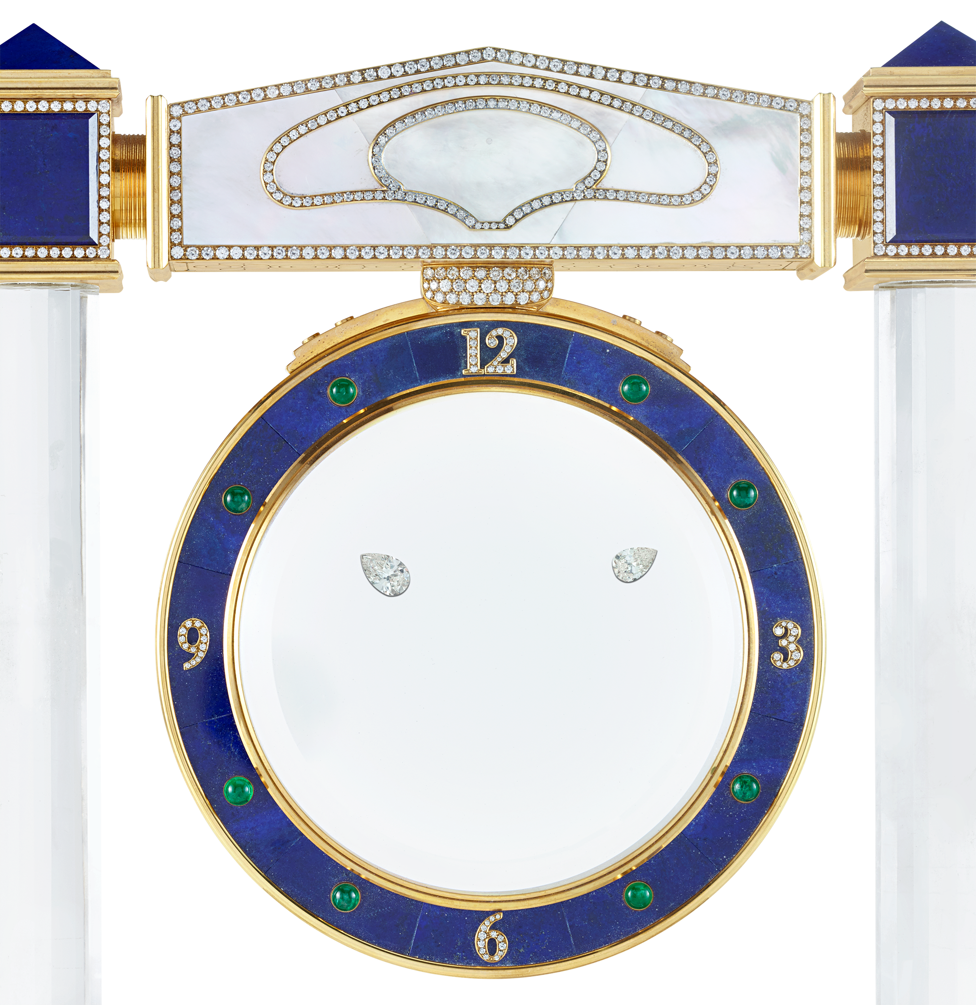 Floating Diamond Mystery Clock