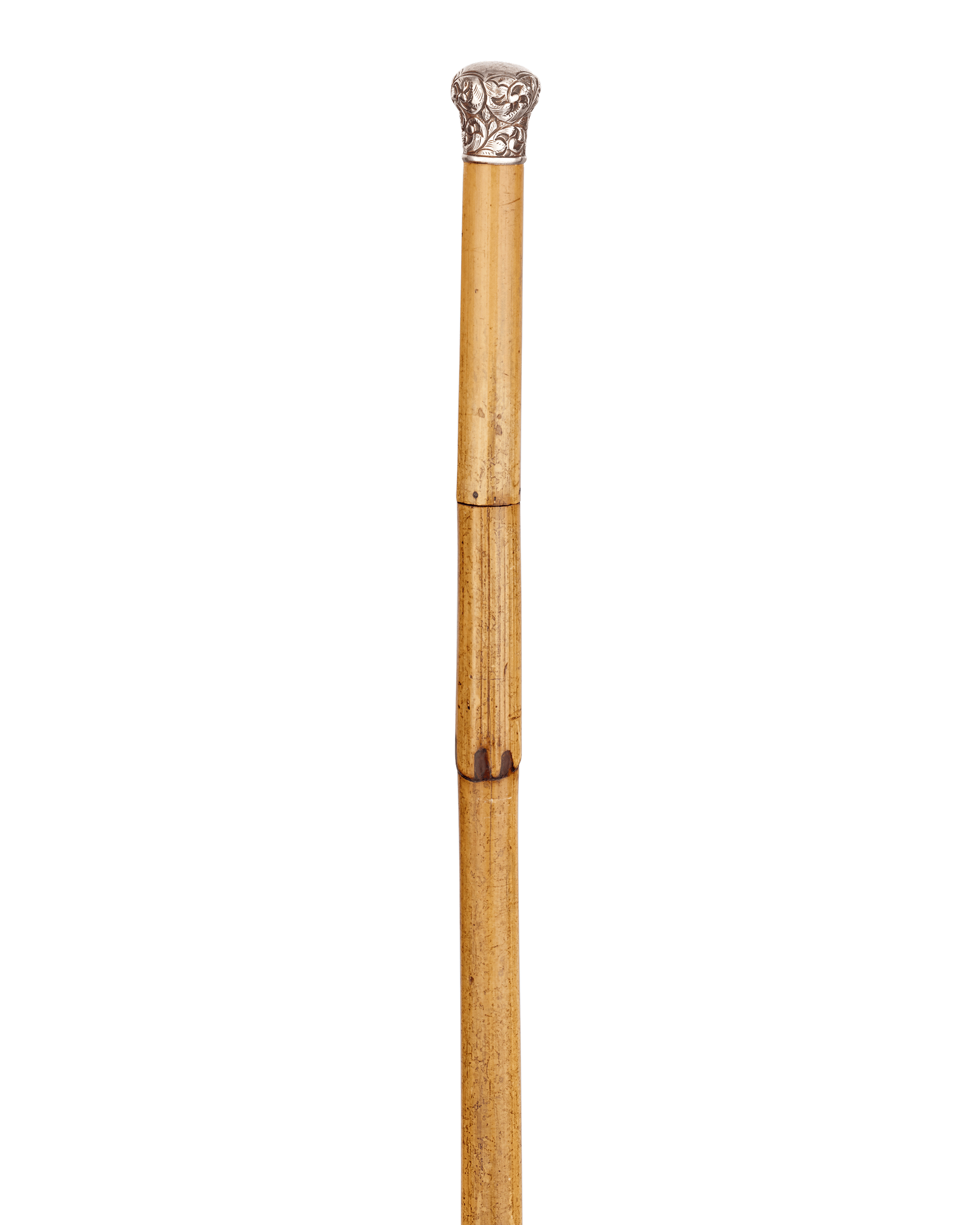 Toledo Sword Cane with Silver Knob Handle