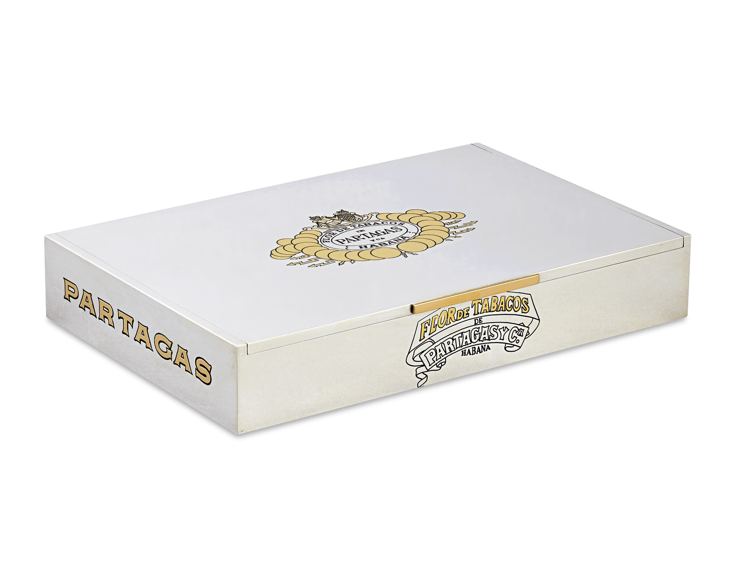 Bulgari Sterling Silver and Gold Partagás Cigar Box