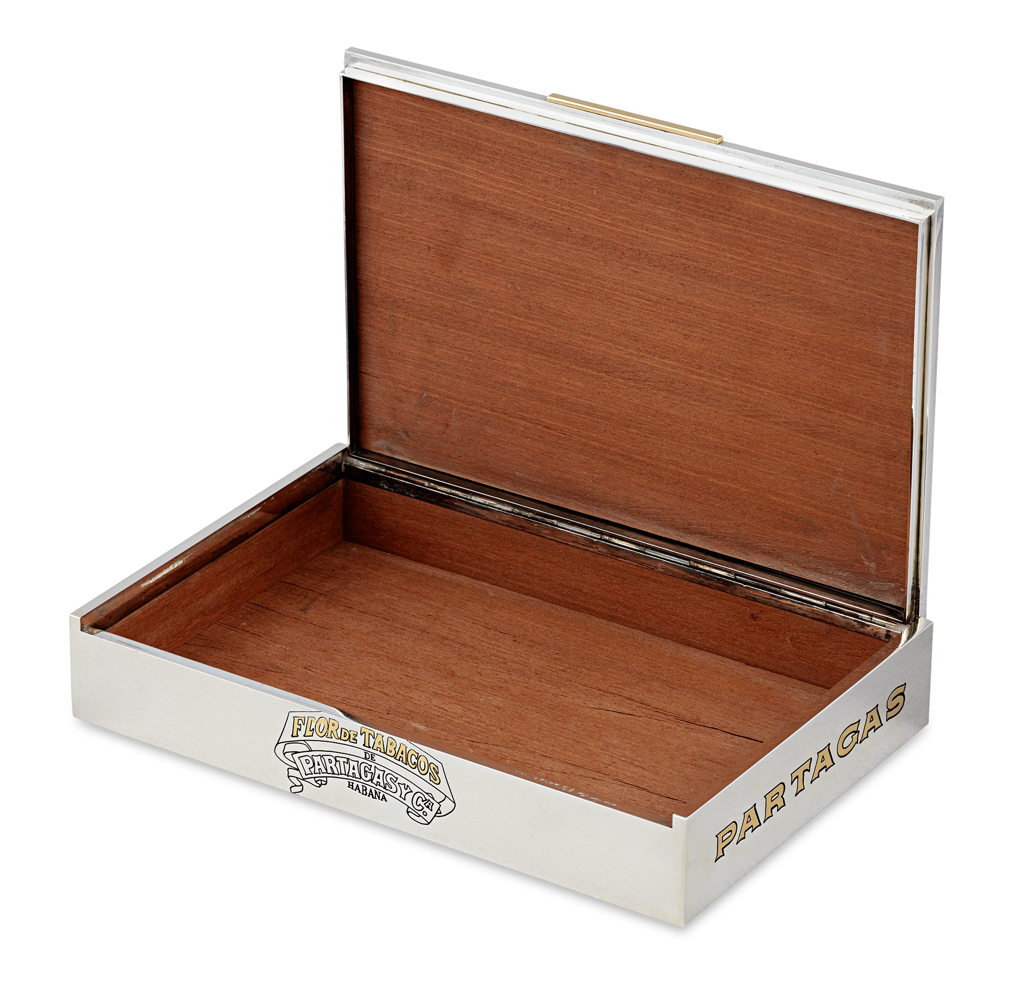 Bulgari Sterling Silver and Gold Partagás Cigar Box