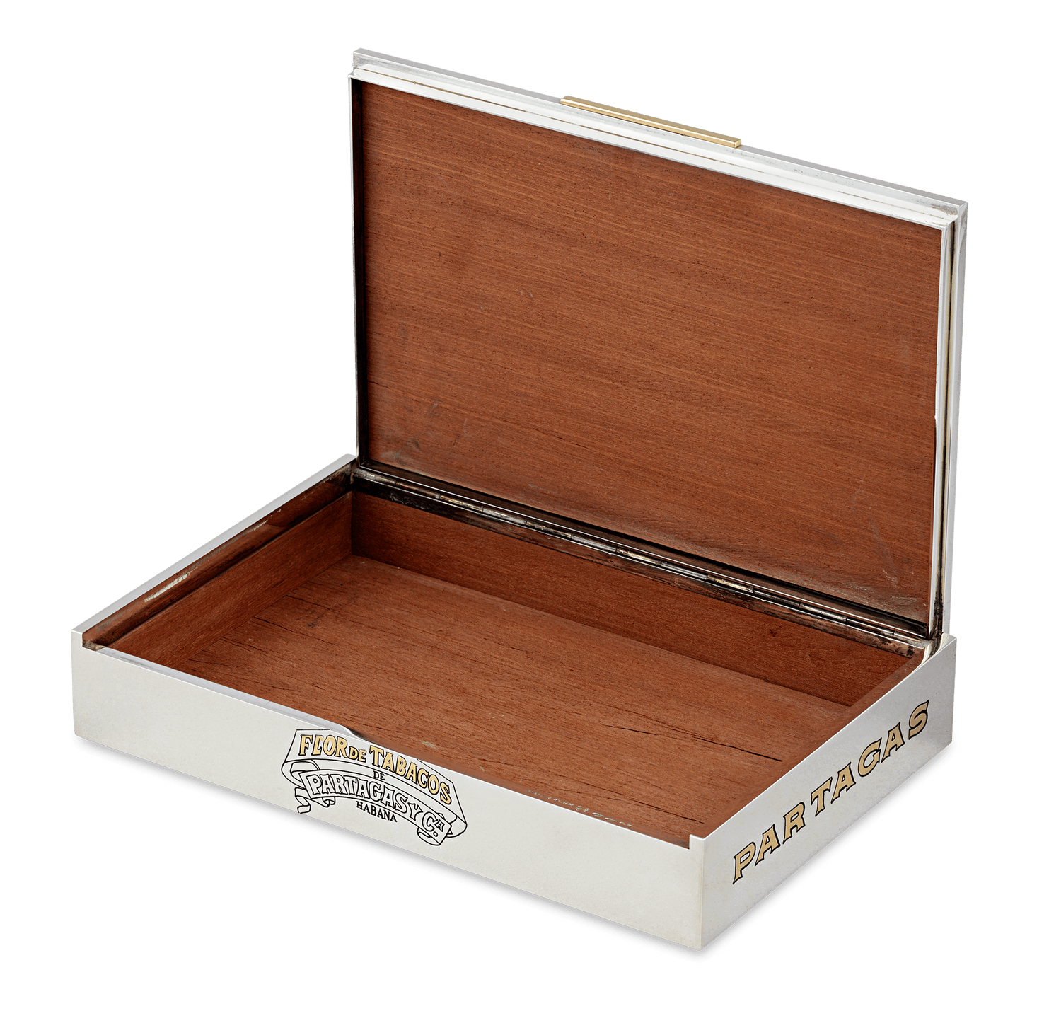 Bulgari Sterling Silver and Gold Partagás Cigar Box