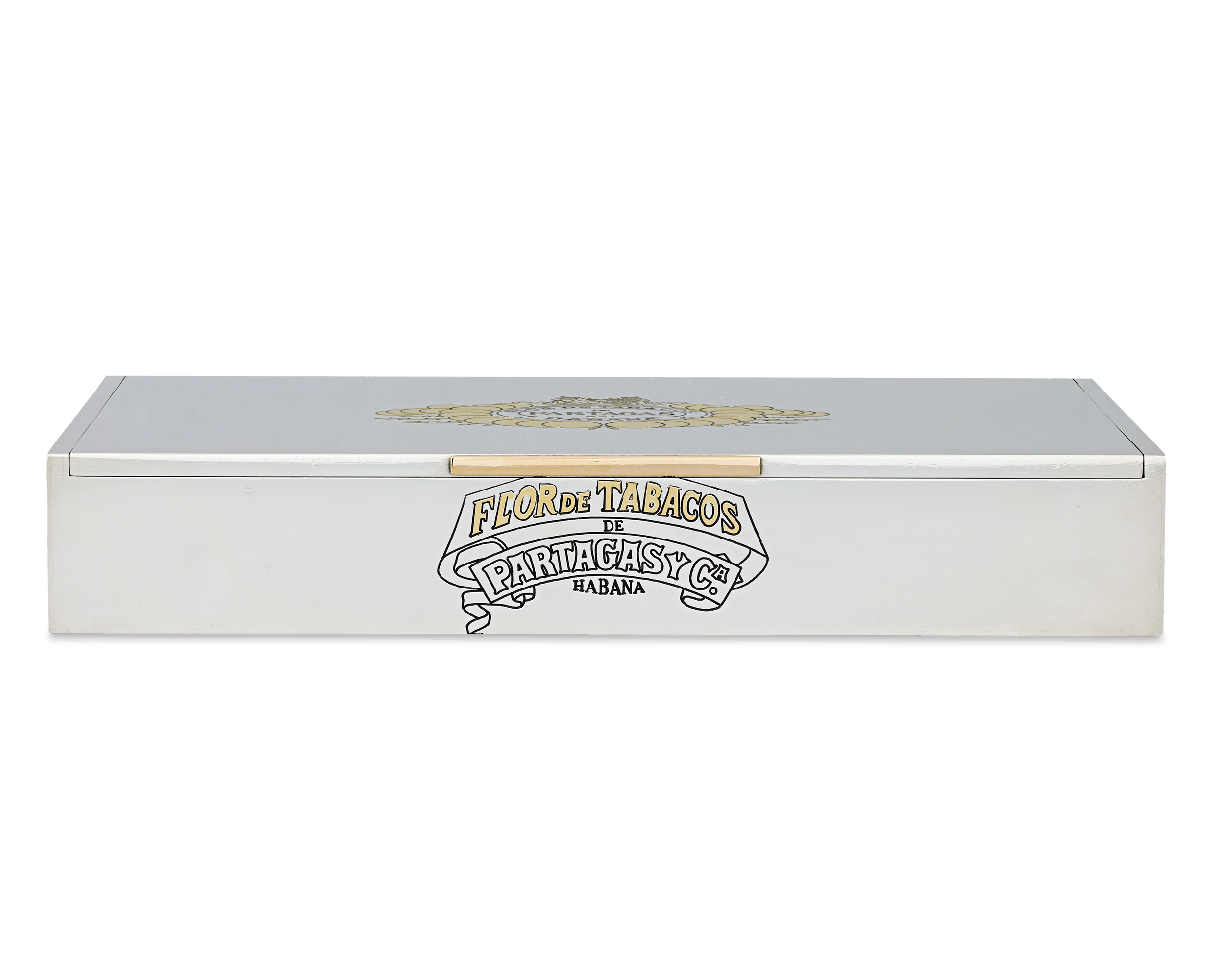 Bulgari Sterling Silver and Gold Partagás Cigar Box