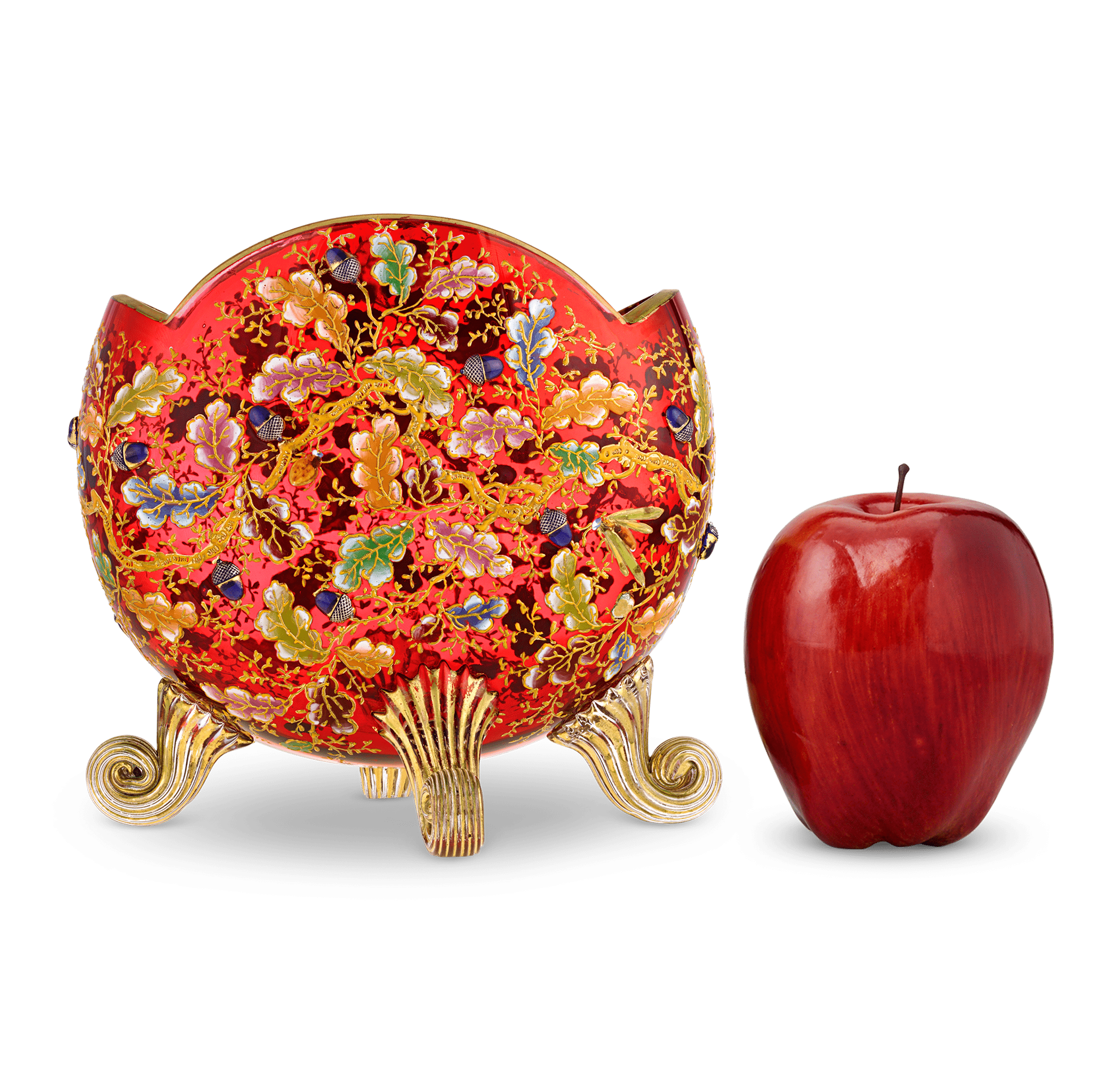 Moser Ruby Glass Pillow Vase