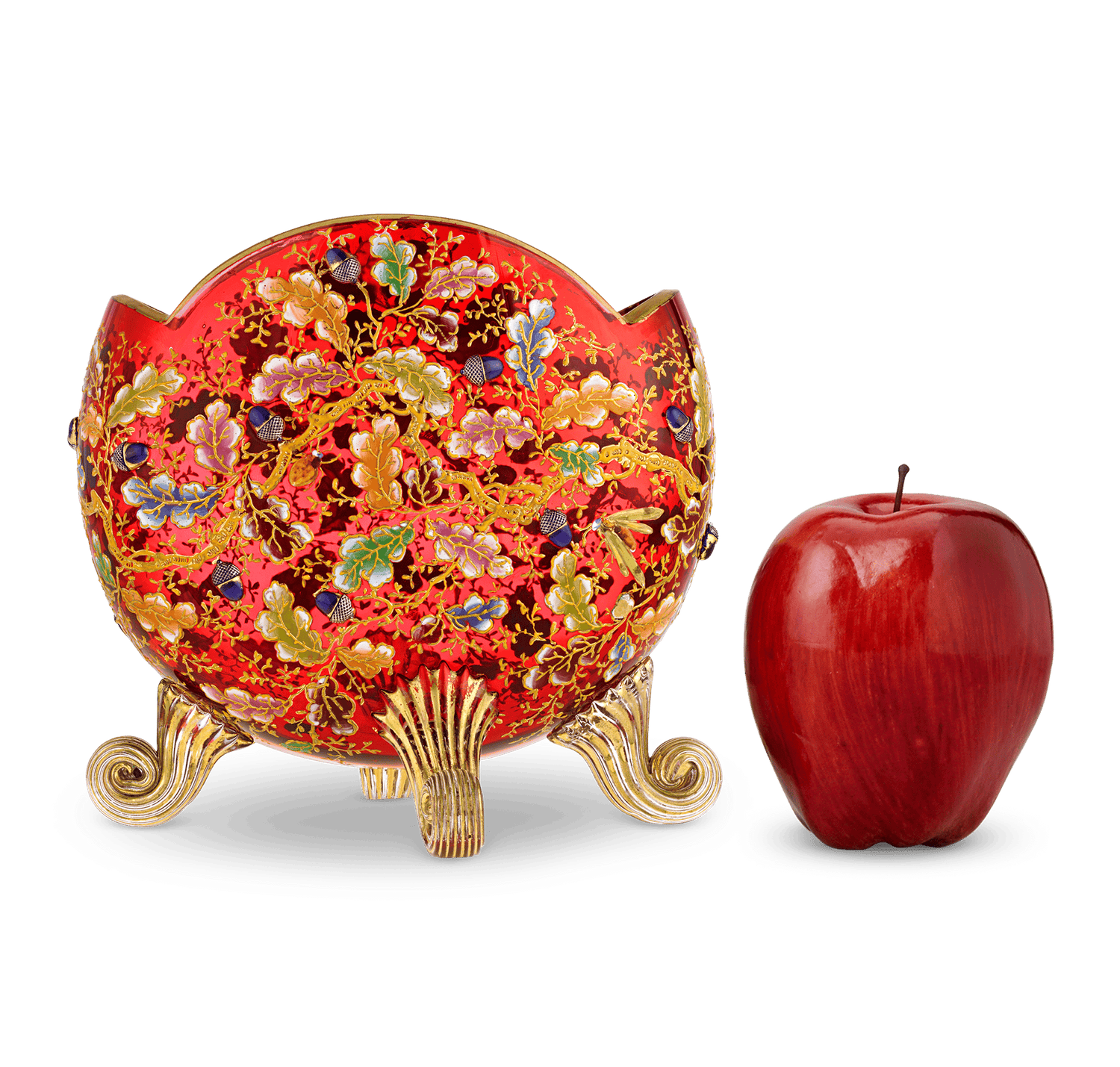 Moser Ruby Glass Pillow Vase