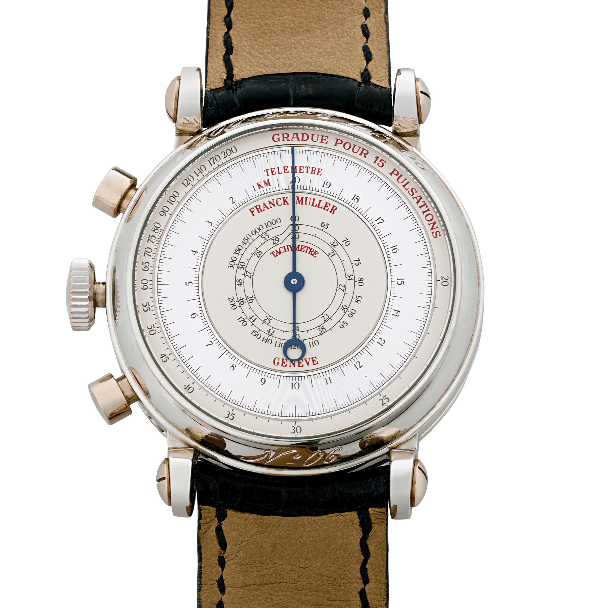 Franck Muller Double Dial Perpetual Calendar Chronograph Watch