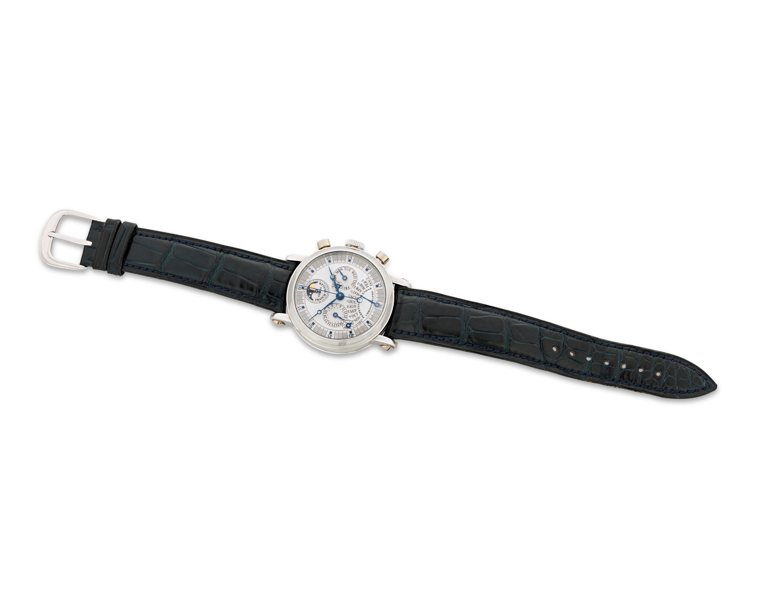 Franck Muller Double Dial Perpetual Calendar Chronograph Watch