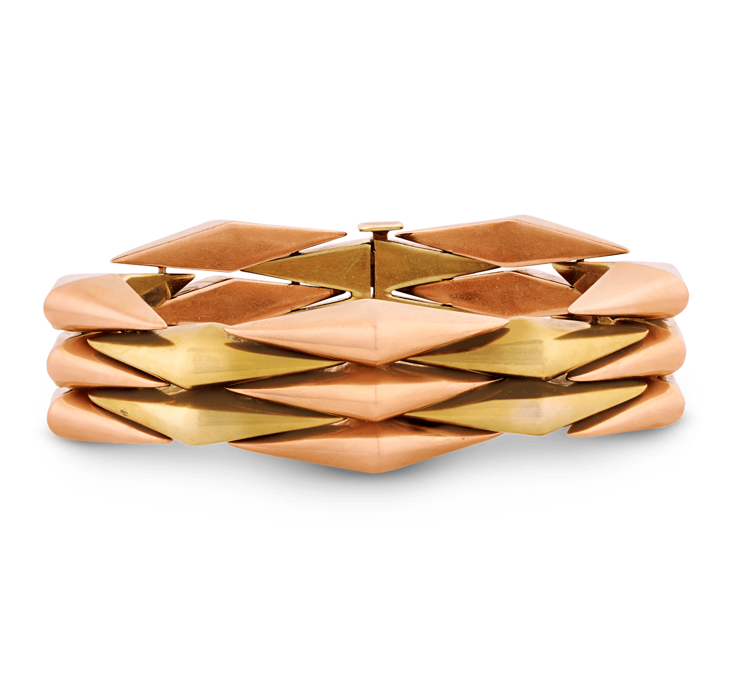 Retro 14K Yellow and Rose Gold Bracelet