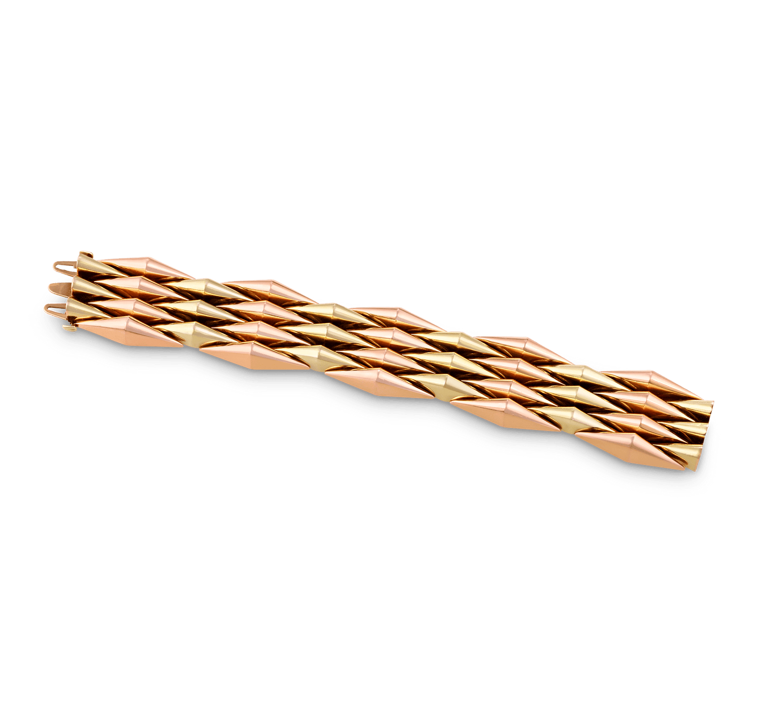Retro Rose and Yellow Gold Bracelet