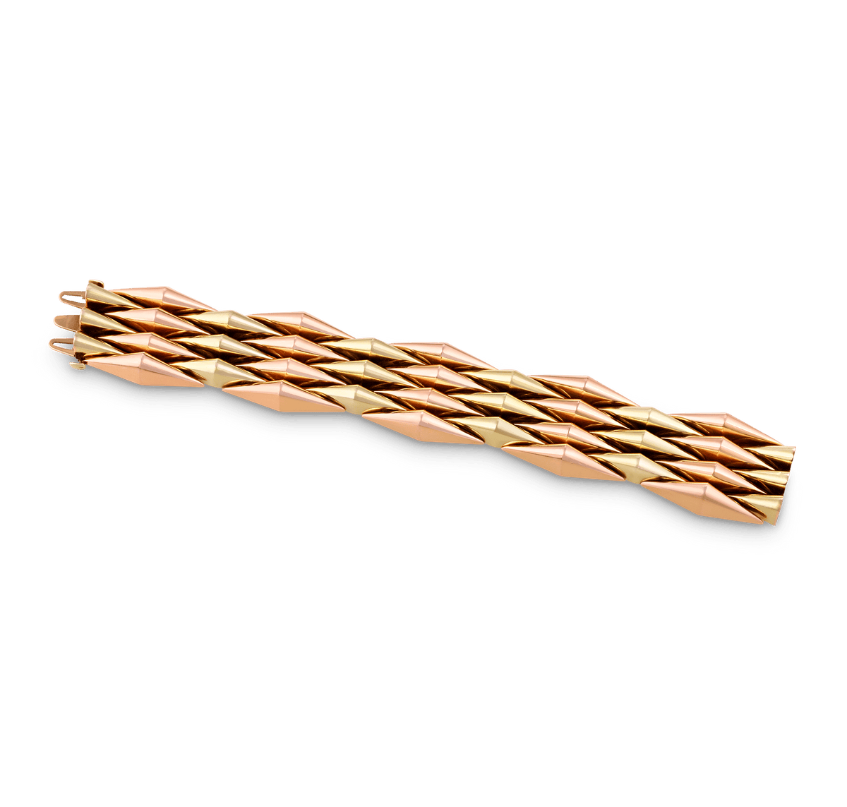 Retro Rose and Yellow Gold Bracelet