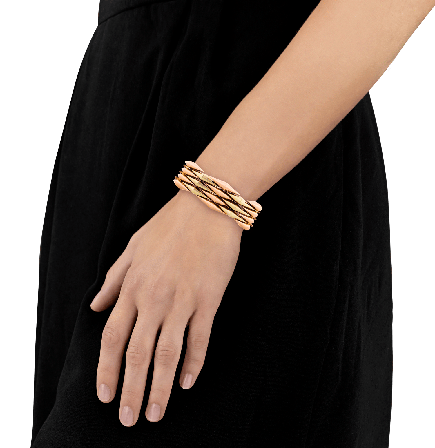 Retro Rose and Yellow Gold Bracelet