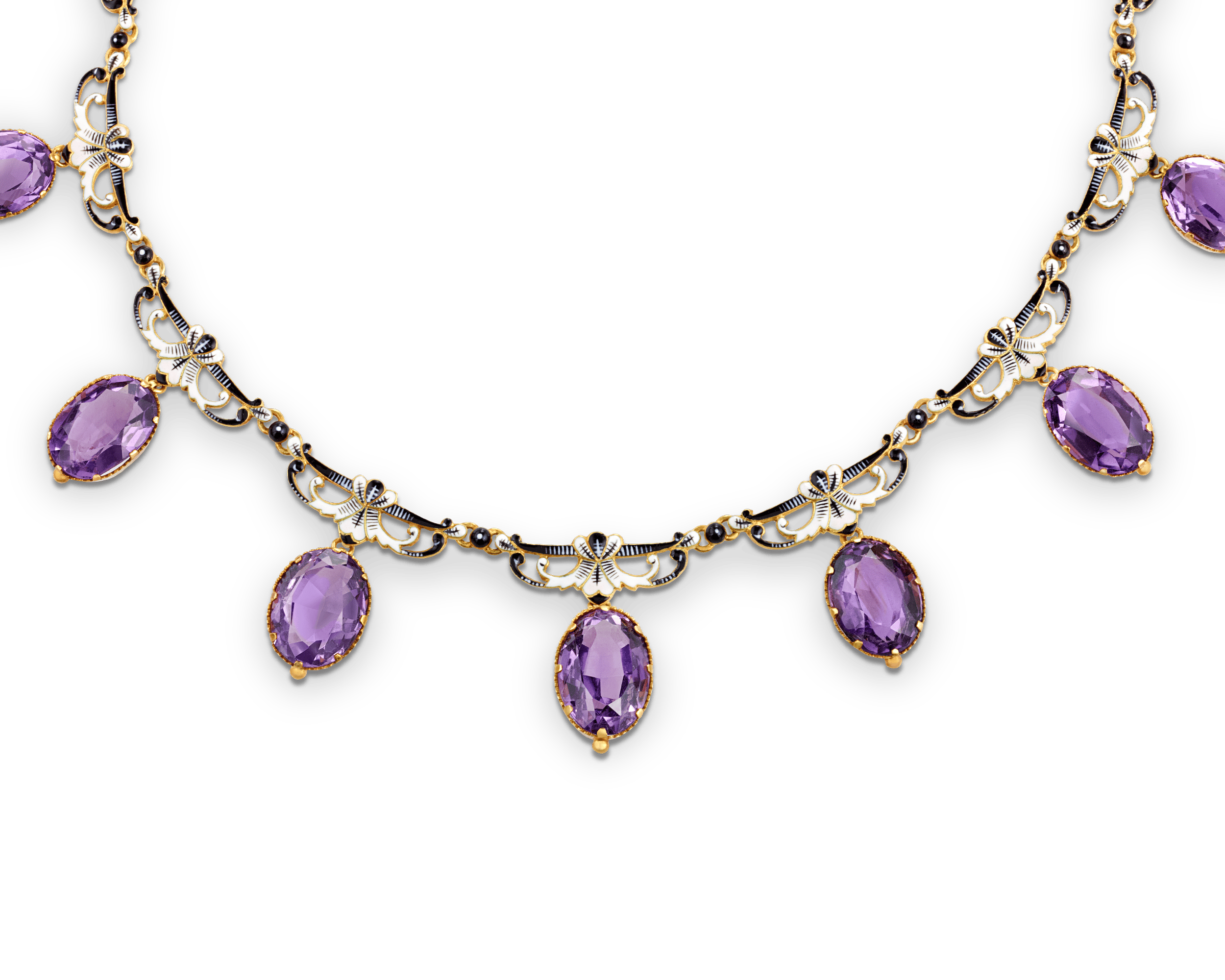 Giuliano Renaissance Revival Amethyst Necklace