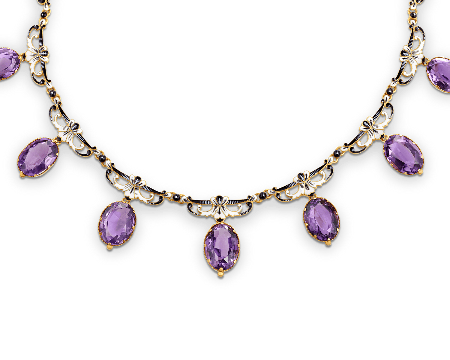 Giuliano Renaissance Revival Amethyst Necklace