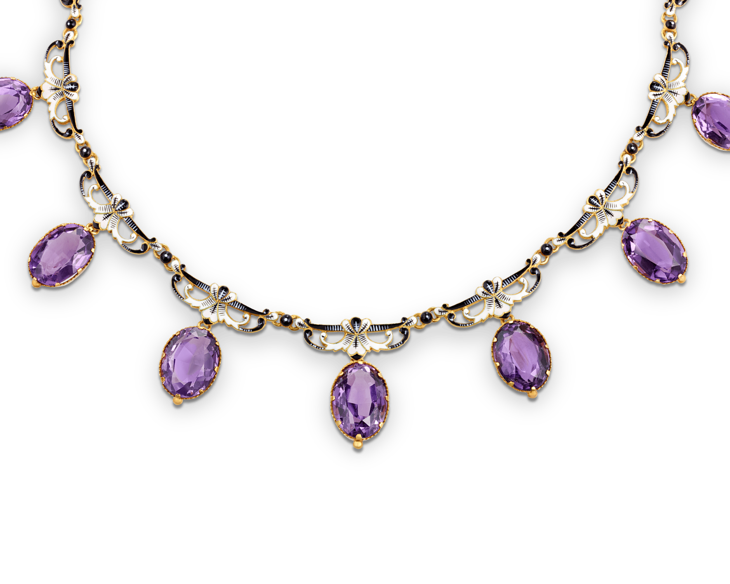Giuliano Renaissance Revival Amethyst Necklace