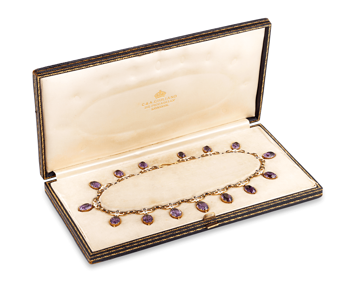 Giuliano Renaissance Revival Amethyst Necklace