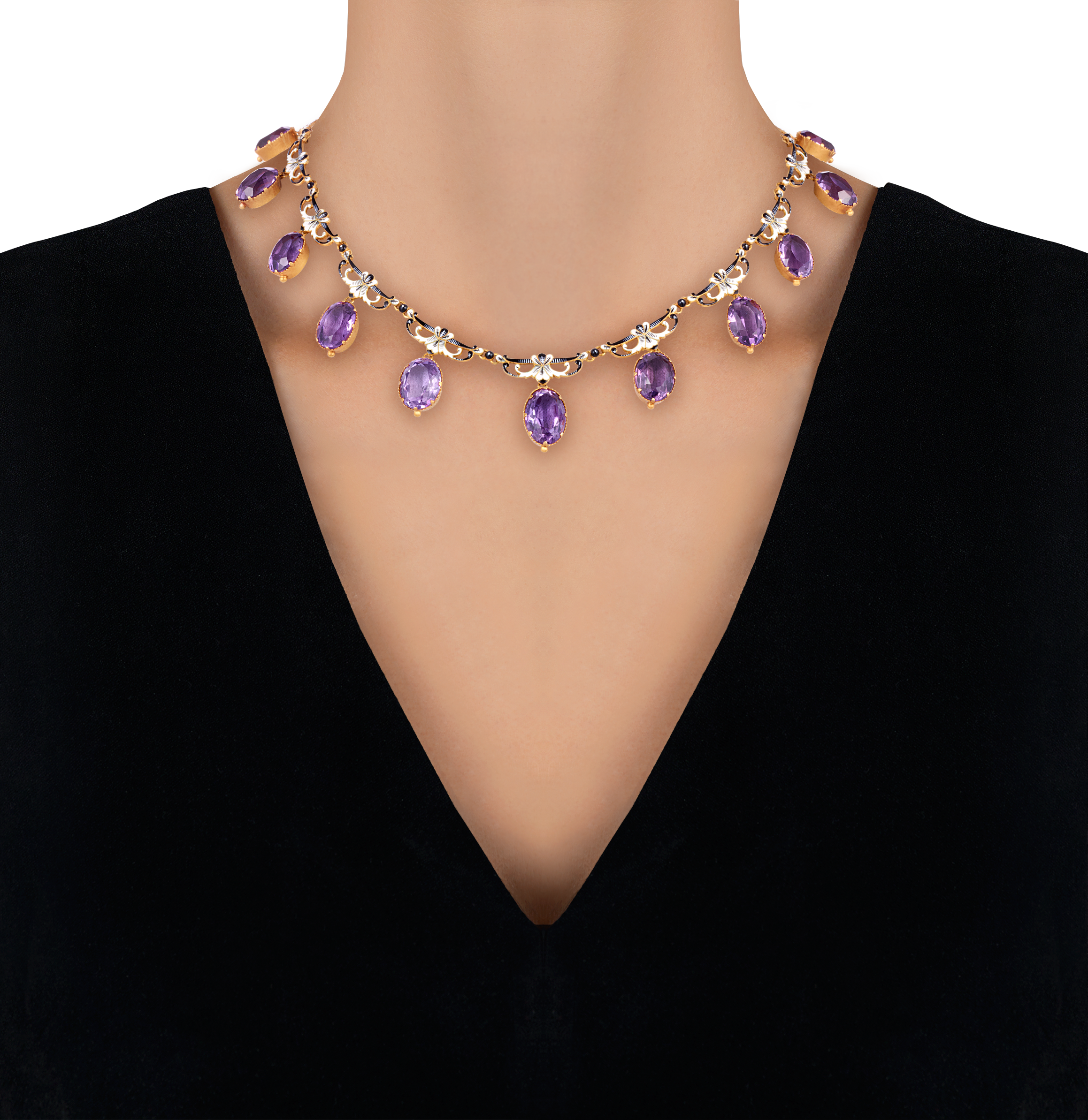 Renaissance Revival Amethyst Necklace by Giuliano