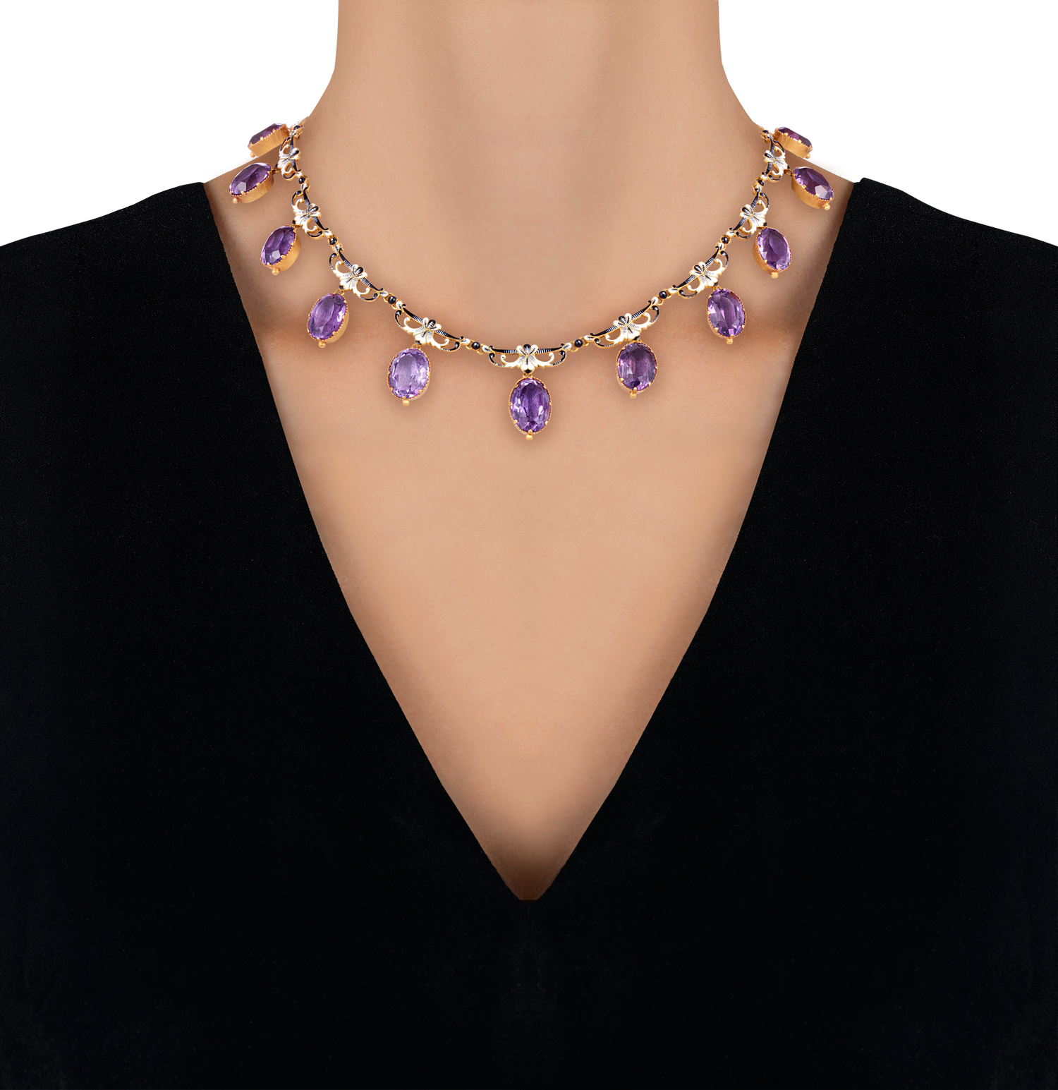 Renaissance Revival Amethyst Necklace by Giuliano