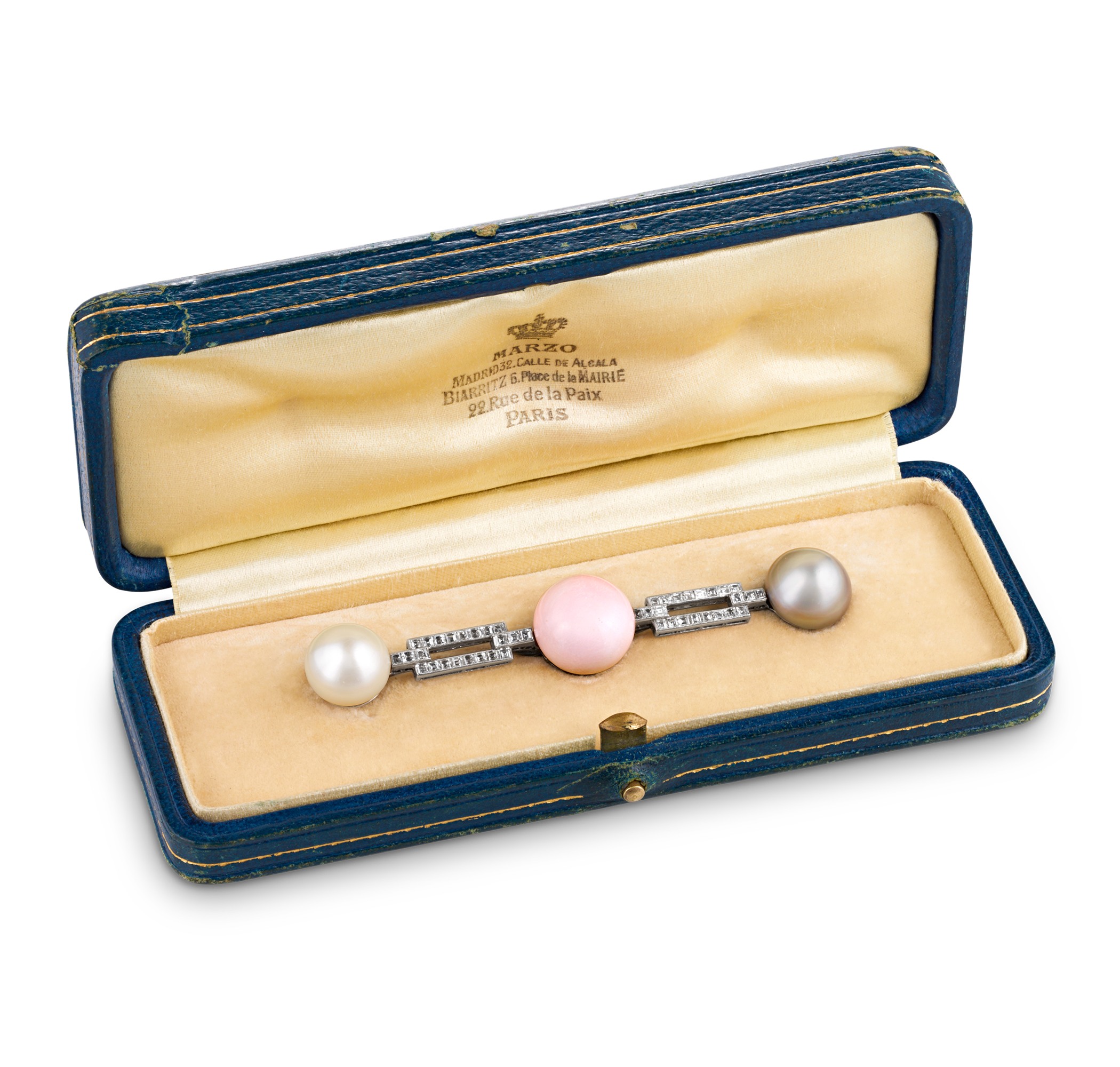 Queen Mary's Natural Pearl and Diamond Pin