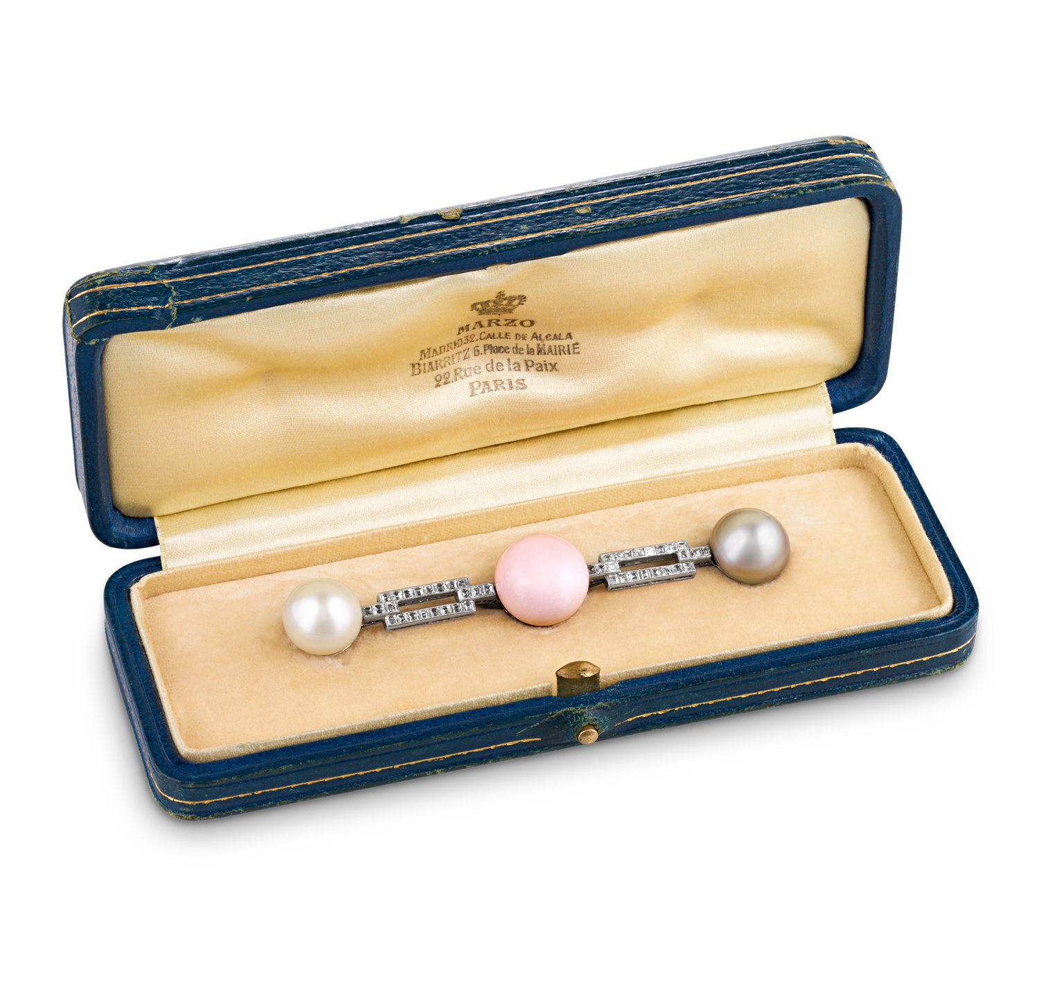 Queen Mary's Natural Pearl and Diamond Pin